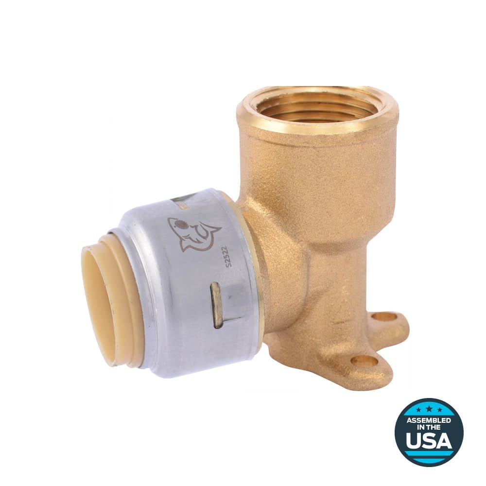 SharkBite UR340Z Max 3/4-in Push-to-Connect x 3/4-in FNPT 90-Degree Drop Ear Elbow