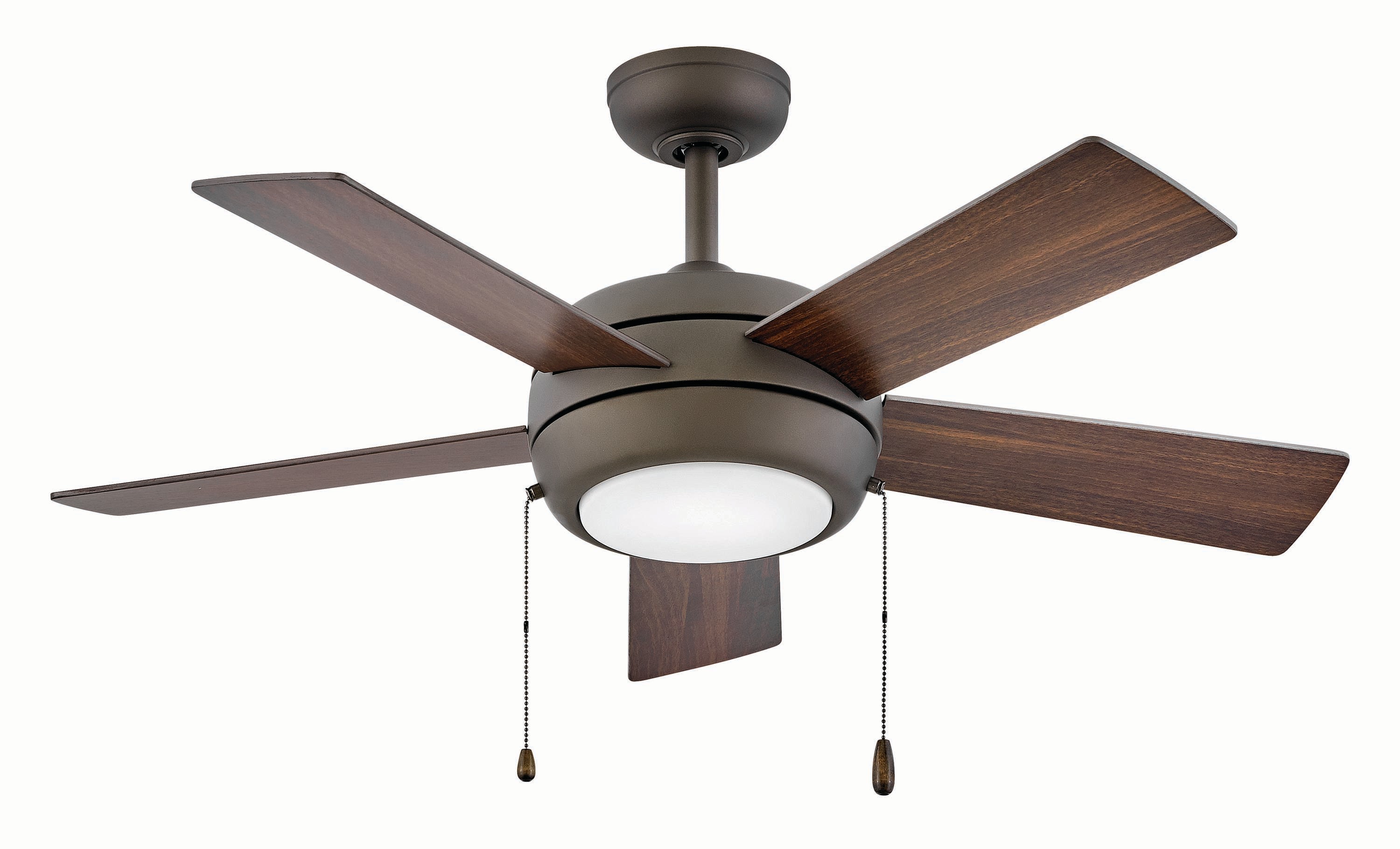 Hinkley Croft 42-in Metallic Matte Bronze with Walnut, Metallic Matte Bronze Blades Integrated LED Indoor Smart Ceiling Fan with Light (5-Blade) 904042FMM-LIA Sansujyuku sansujyuku.com