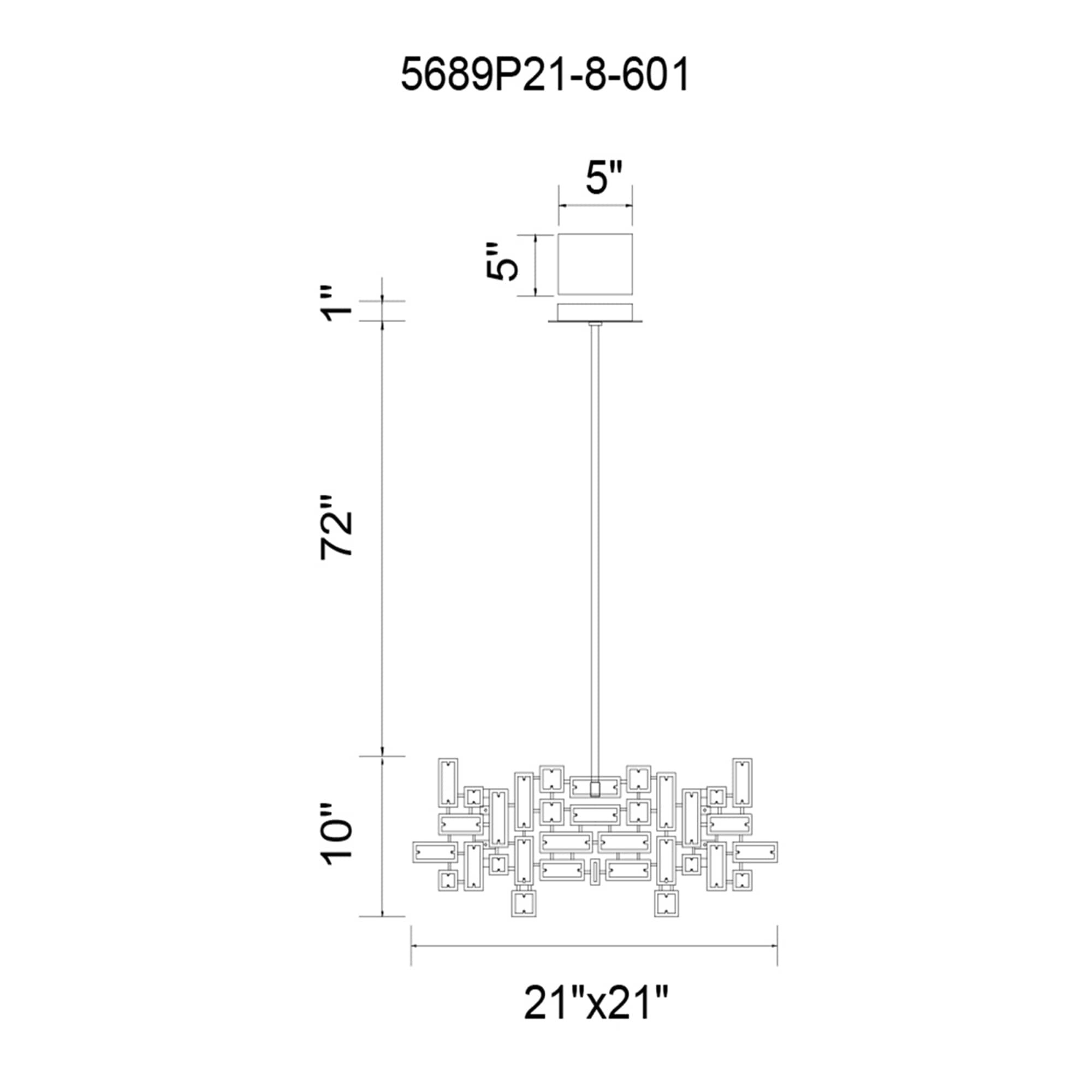 CWI Lighting 5689P21-8-601 b090015 - View #5