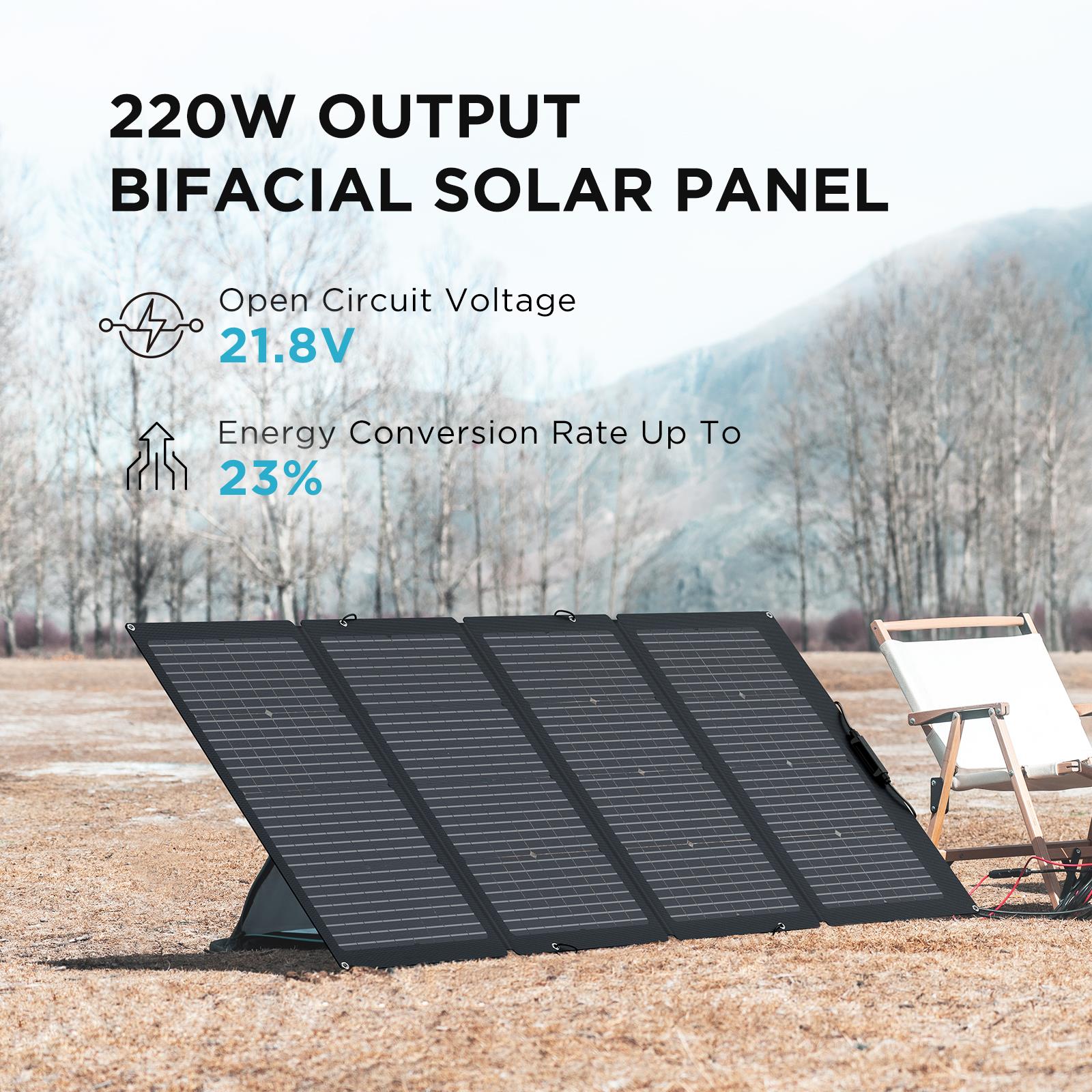 Generador solar EcoFlow DELTA 2 (FV 220 W) - EcoFlow ES
