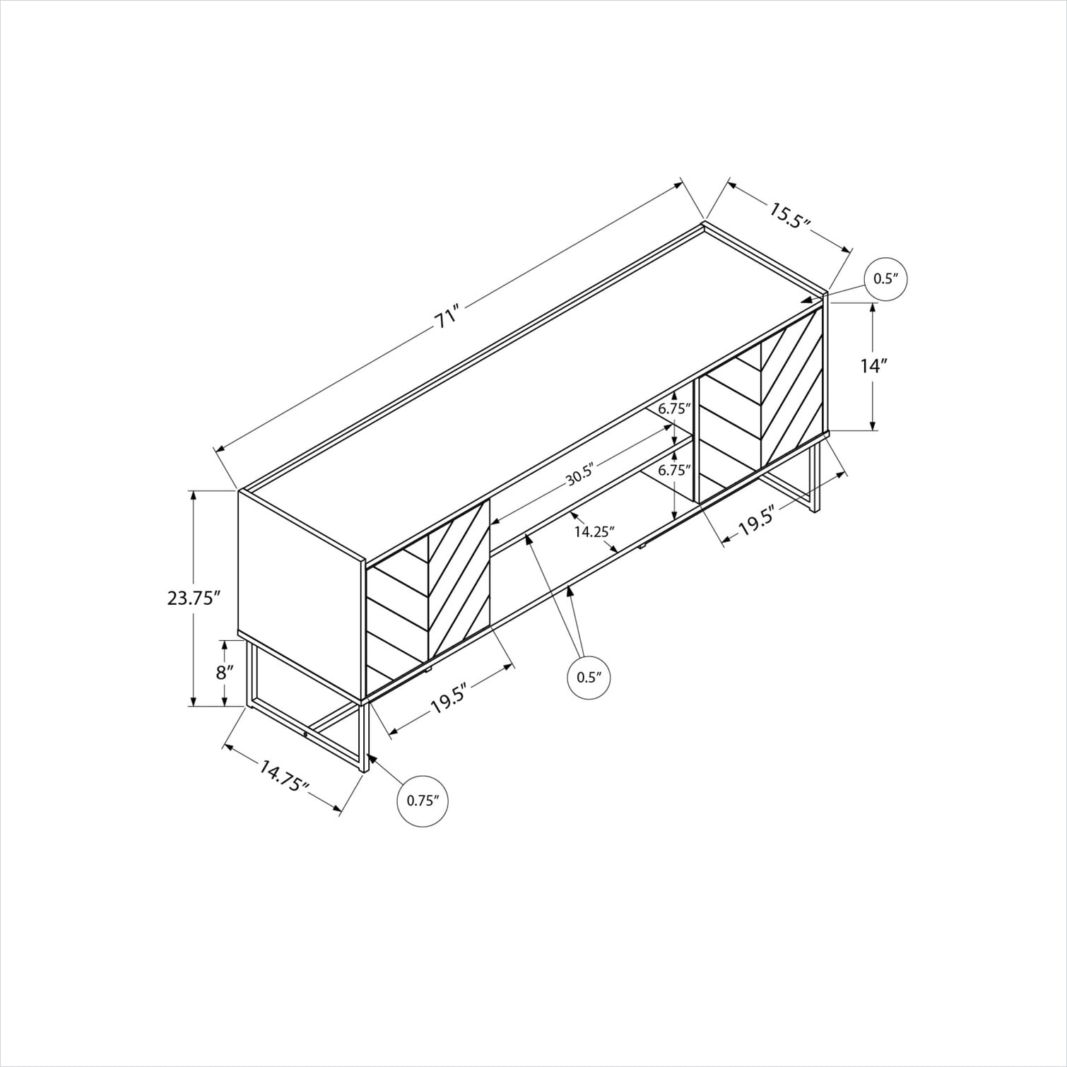 Naturefalls J78YAE289AM8 Tv-Stands - View #3