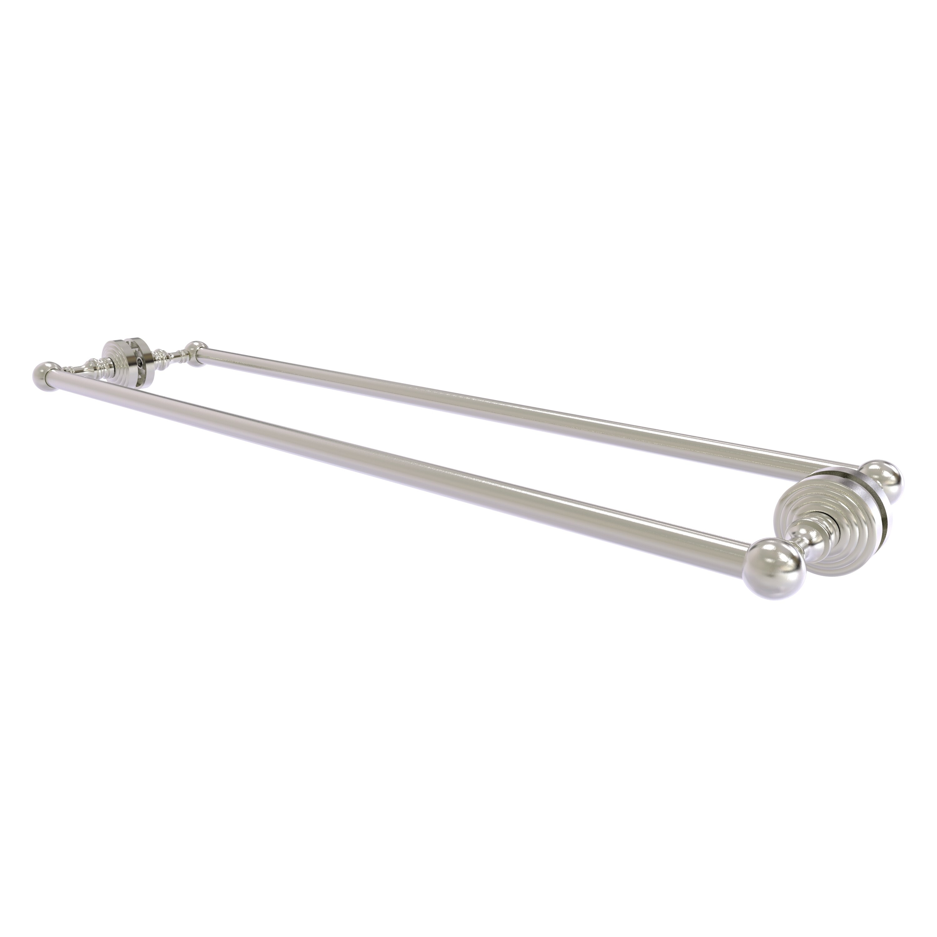 Allied Brass WP-41-BB-30-SN Waverly Place 30-in double Satin Nickel Wall mount Double Towel Bar
