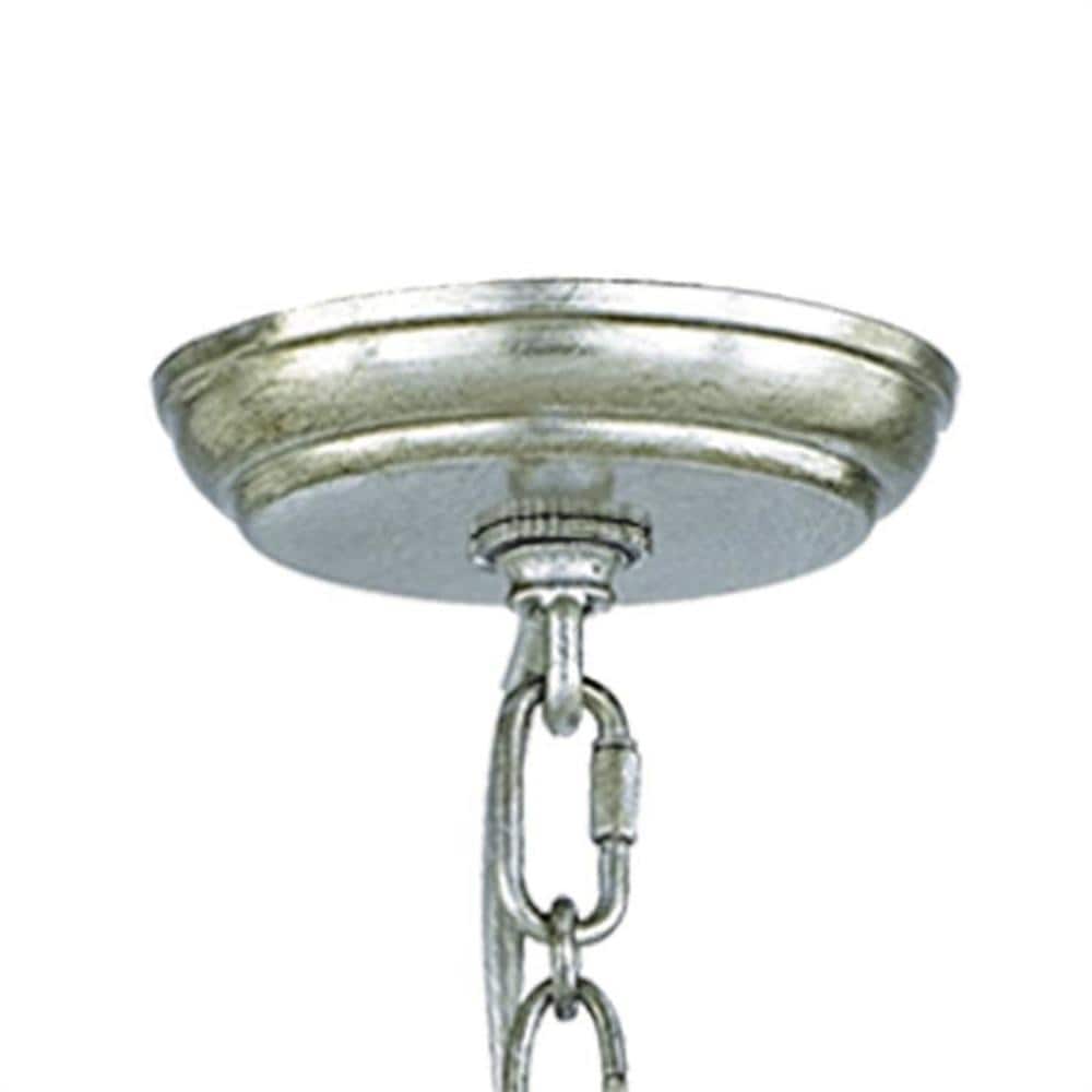 Layla Antique Silver Mini Crystal Chandelier with 5 Lights