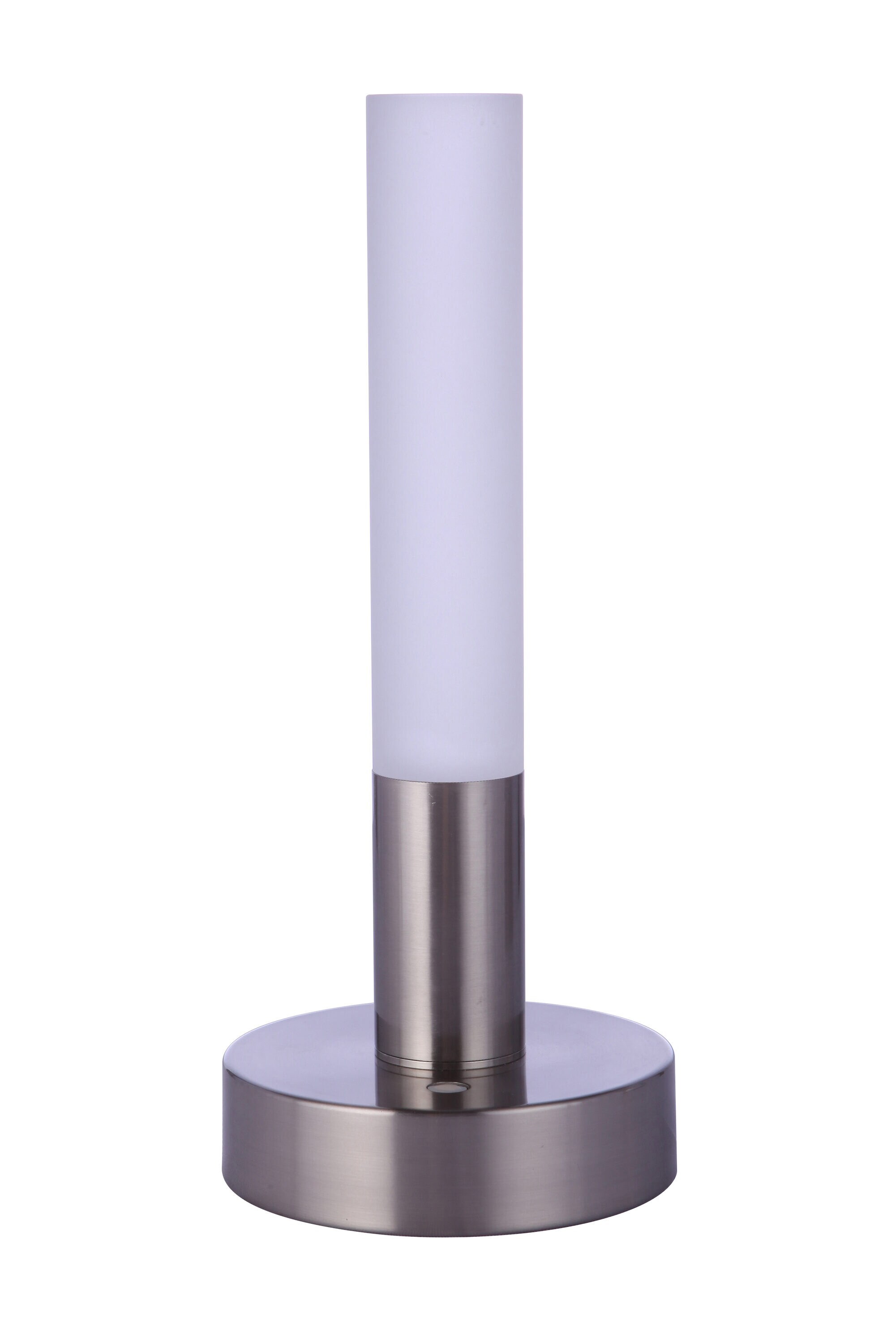Craftmade 86281R-LED 11-Inches Brushed Polished Nickel LED On/Off switch Integrated Table Lamp with Acrylic Shade