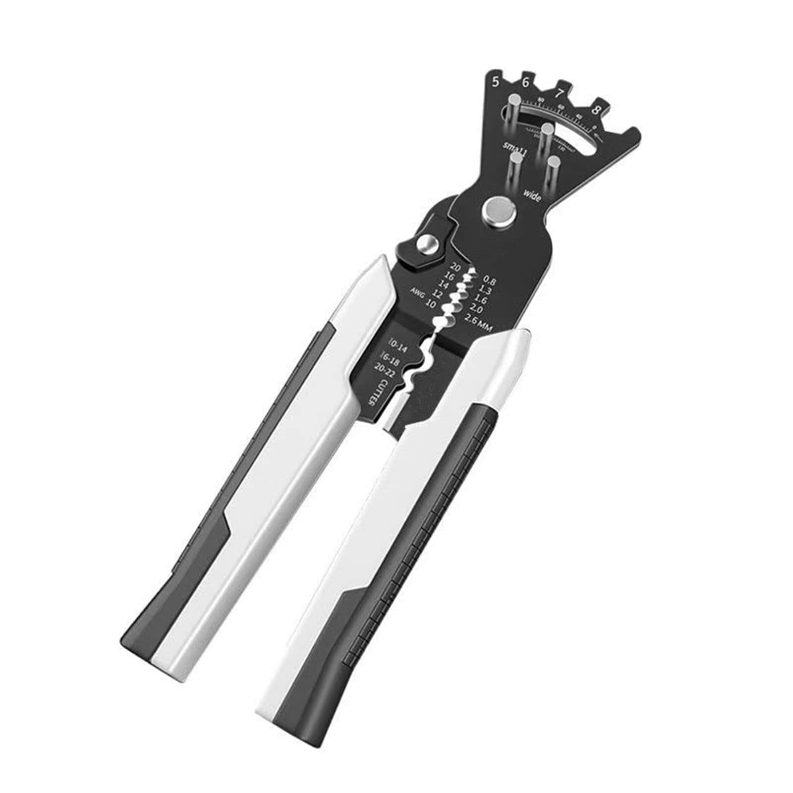 Etokfoks Wire Stripping Pliers Ergonomic Handle Cable Cutting Multi Angle Bending Wrench Black Electrician Tool #LETBKNU9L