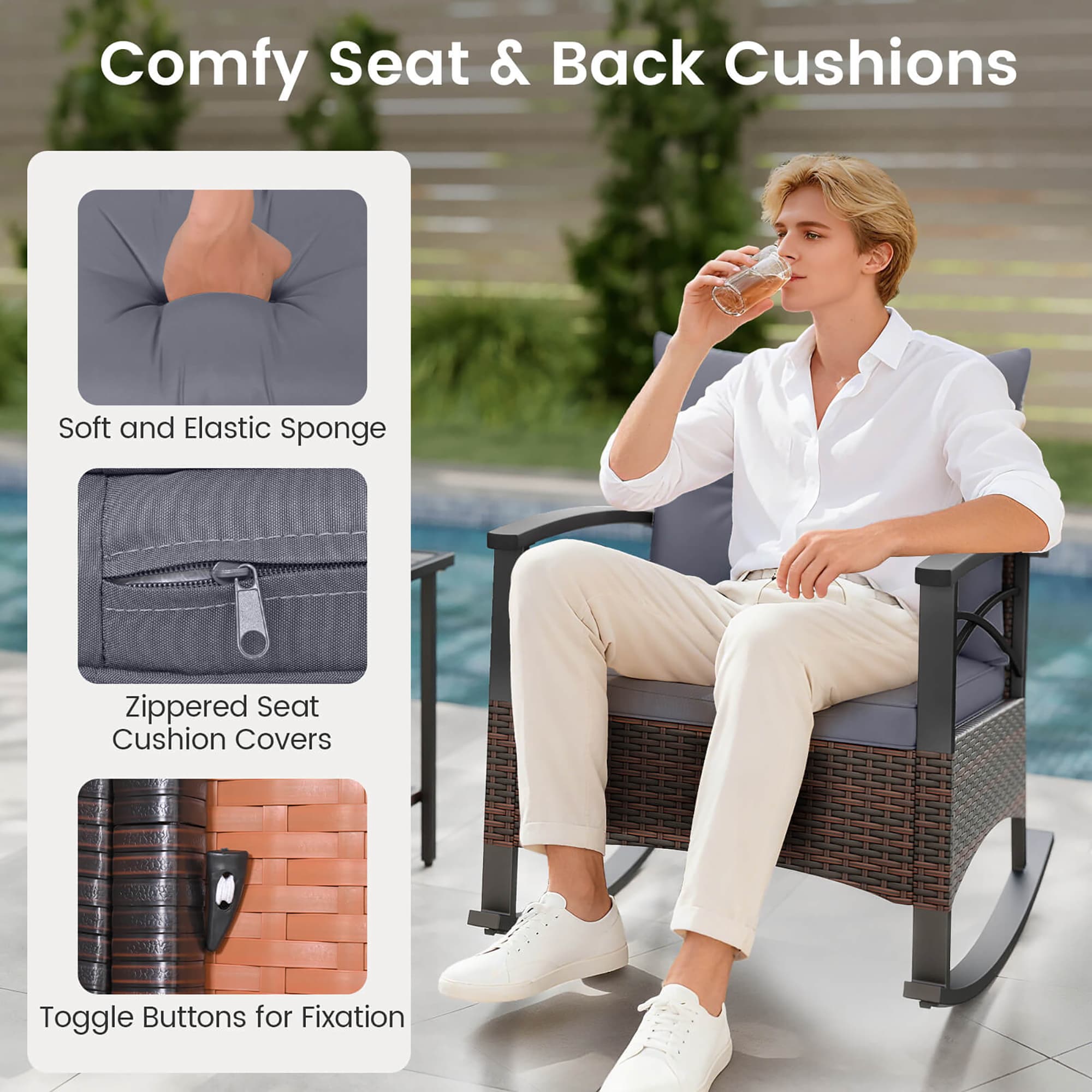 Costway HCST11823 Patio-Chairs - View #5