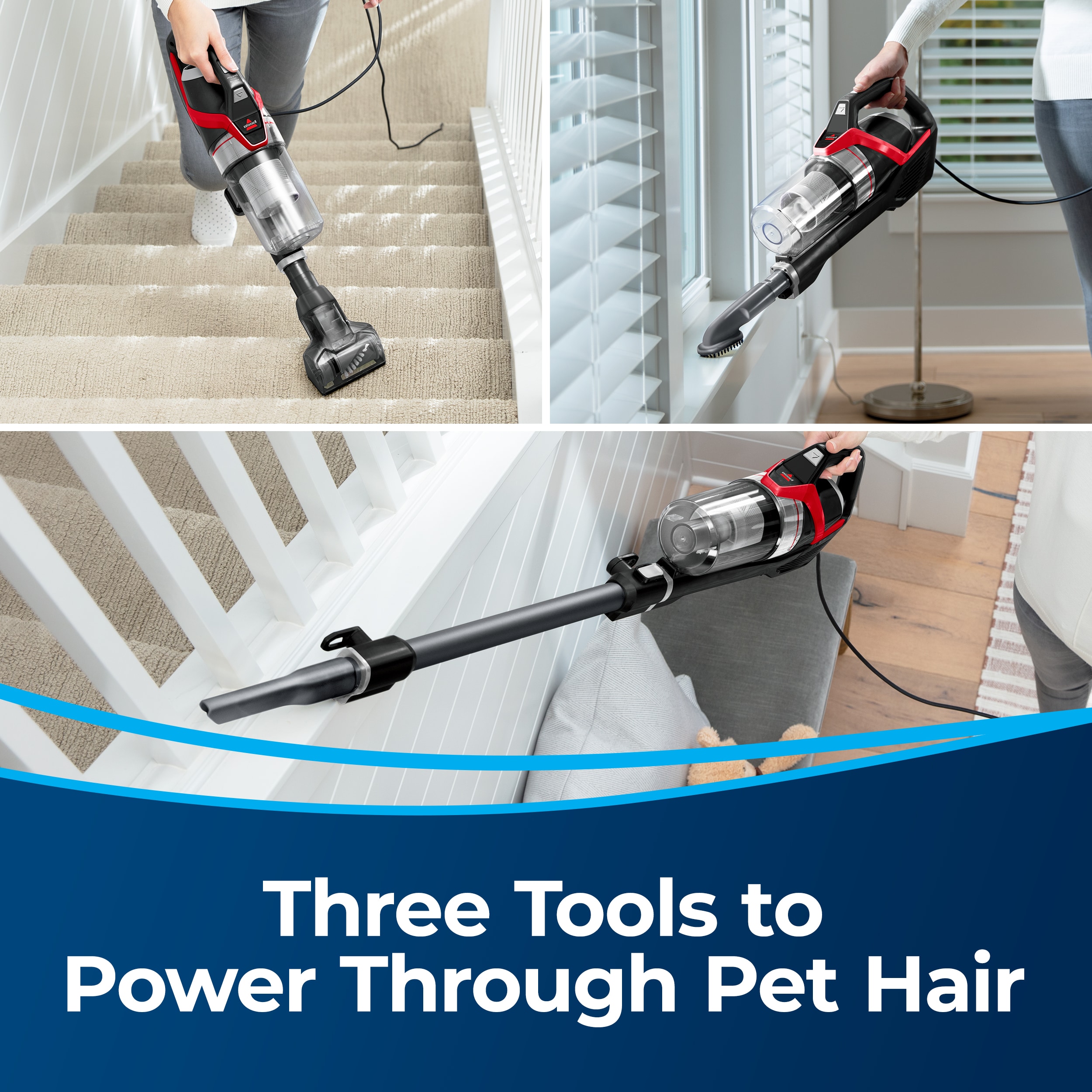BISSELL CleanView Slim Cordless 21.6 Volt Cordless Pet Stick Vacuum  (Convertible To Handheld) in the Stick Vacuums department at