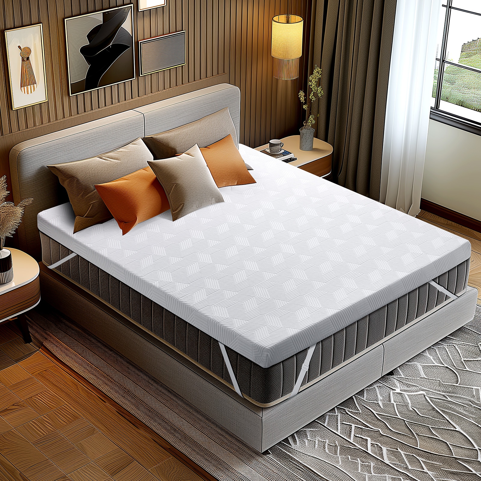 JEAREY JE-MHWKQC-WH-K Mattress-Covers - View #9