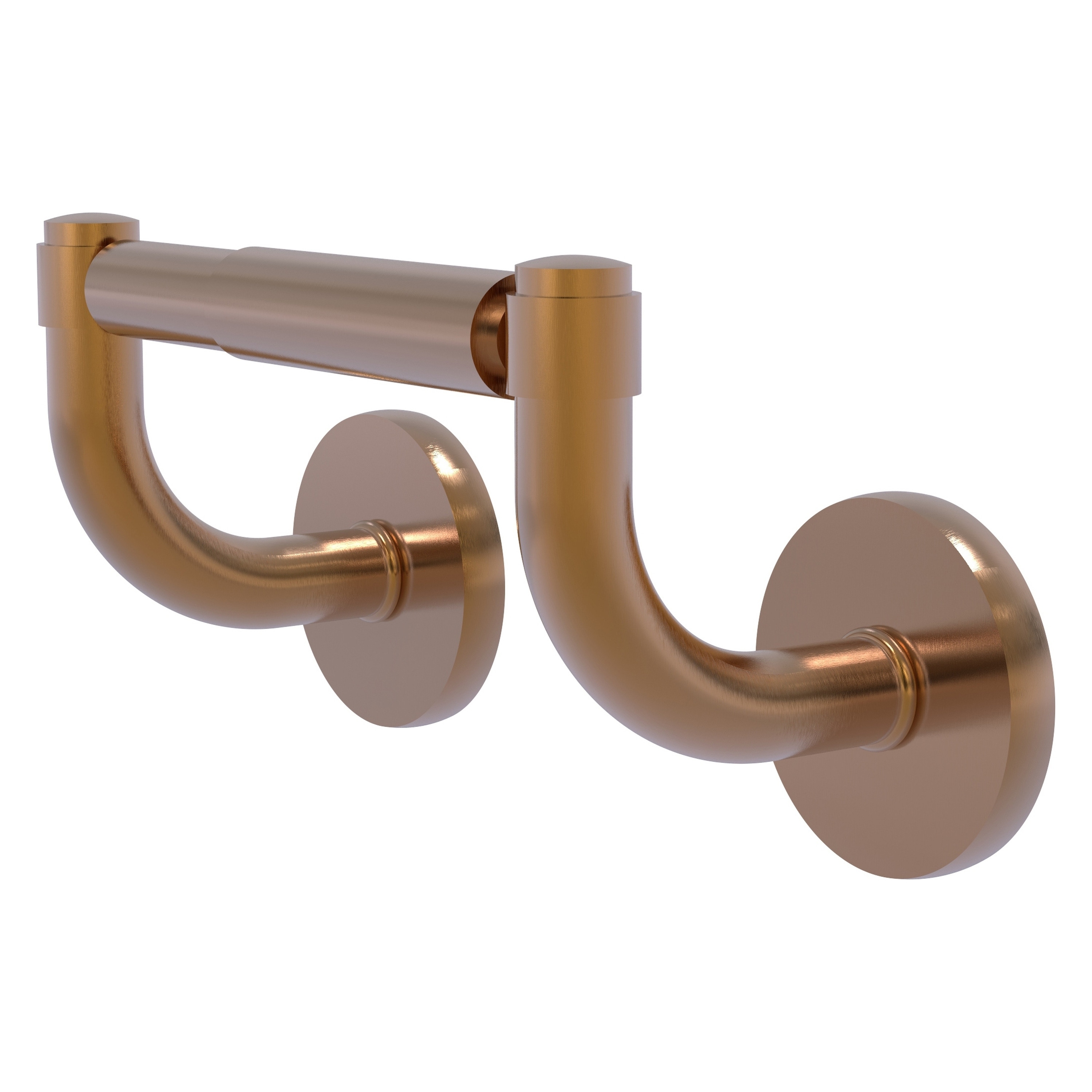 Allied Brass RM-24-BBR Remi Brushed Bronze Wall mount Double post Toilet Paper Holder 1 -Rolls with Storage