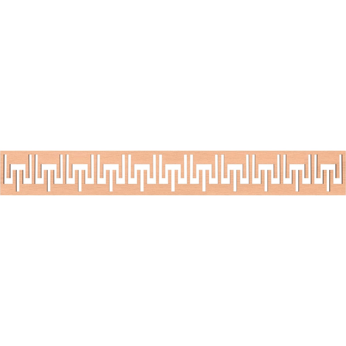 Ekena Millwork MLDB06X46VICAL Victory Fretwork Flat Trim 6-in x 3.86-ft Alder Brown Unfinished 2155839 Pierced Wall Panel Moulding