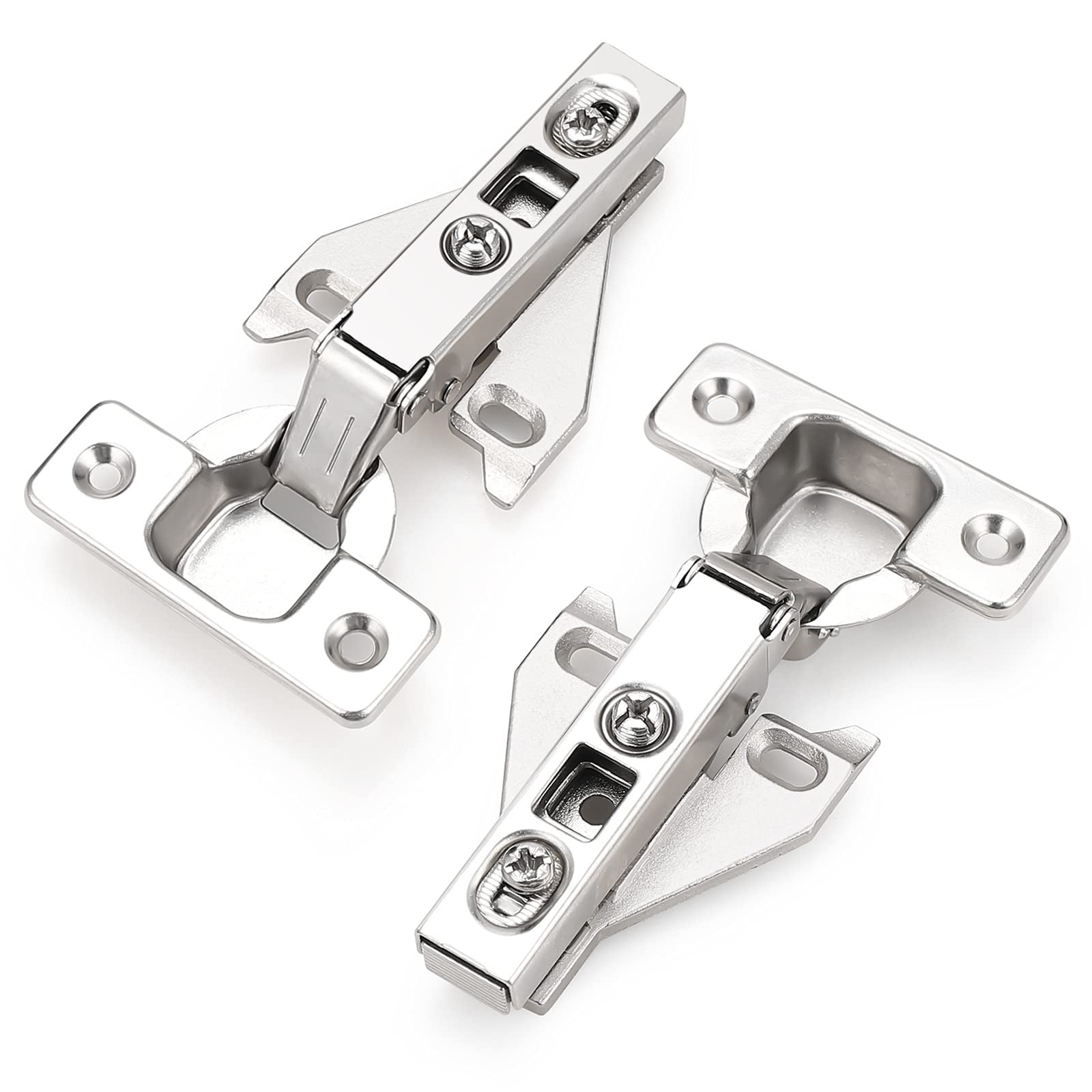 Phyfalip Full Overlay Soft Opening Concealed Cabinet Hinges 105 Degree Cup Size 35mmx11.5mm For 14-22mm Doors 4 Pairs 8 Pieces #LPF0502R22