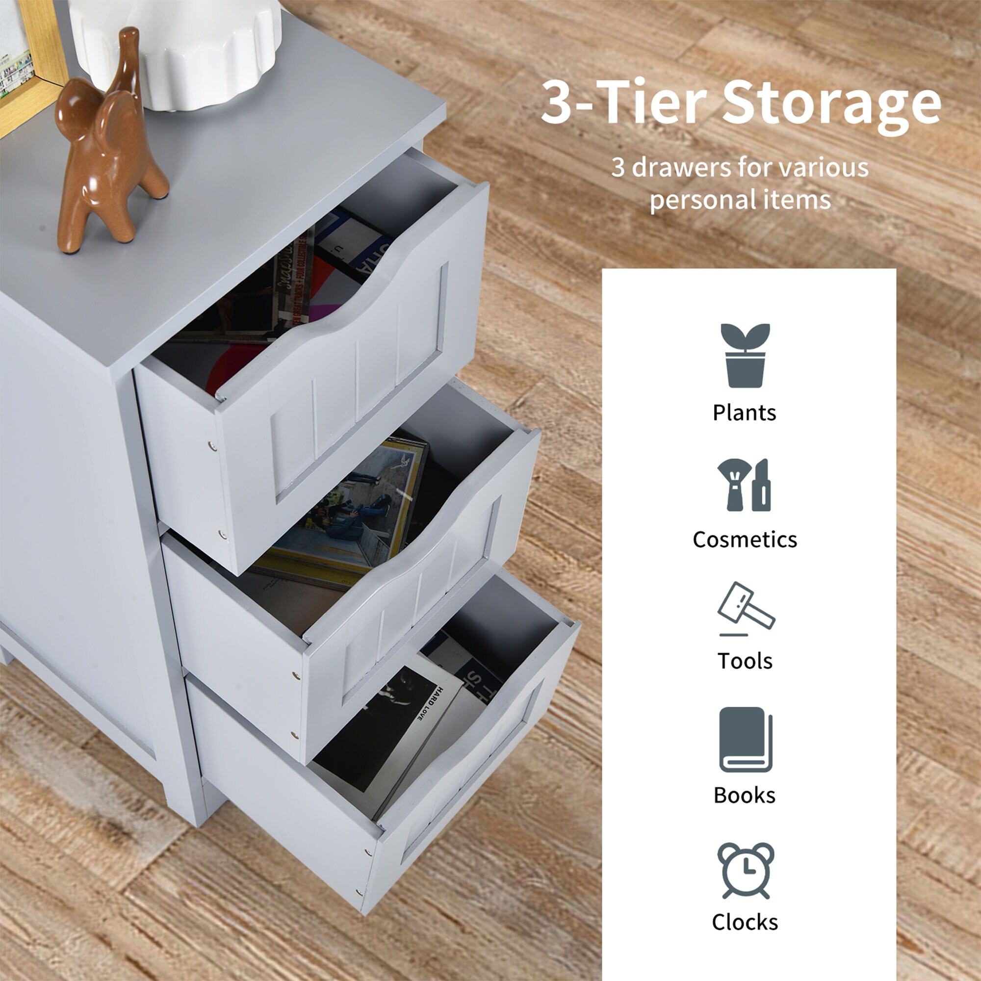 WELLFOR OUJ66968GR Linen-Cabinets - View #8