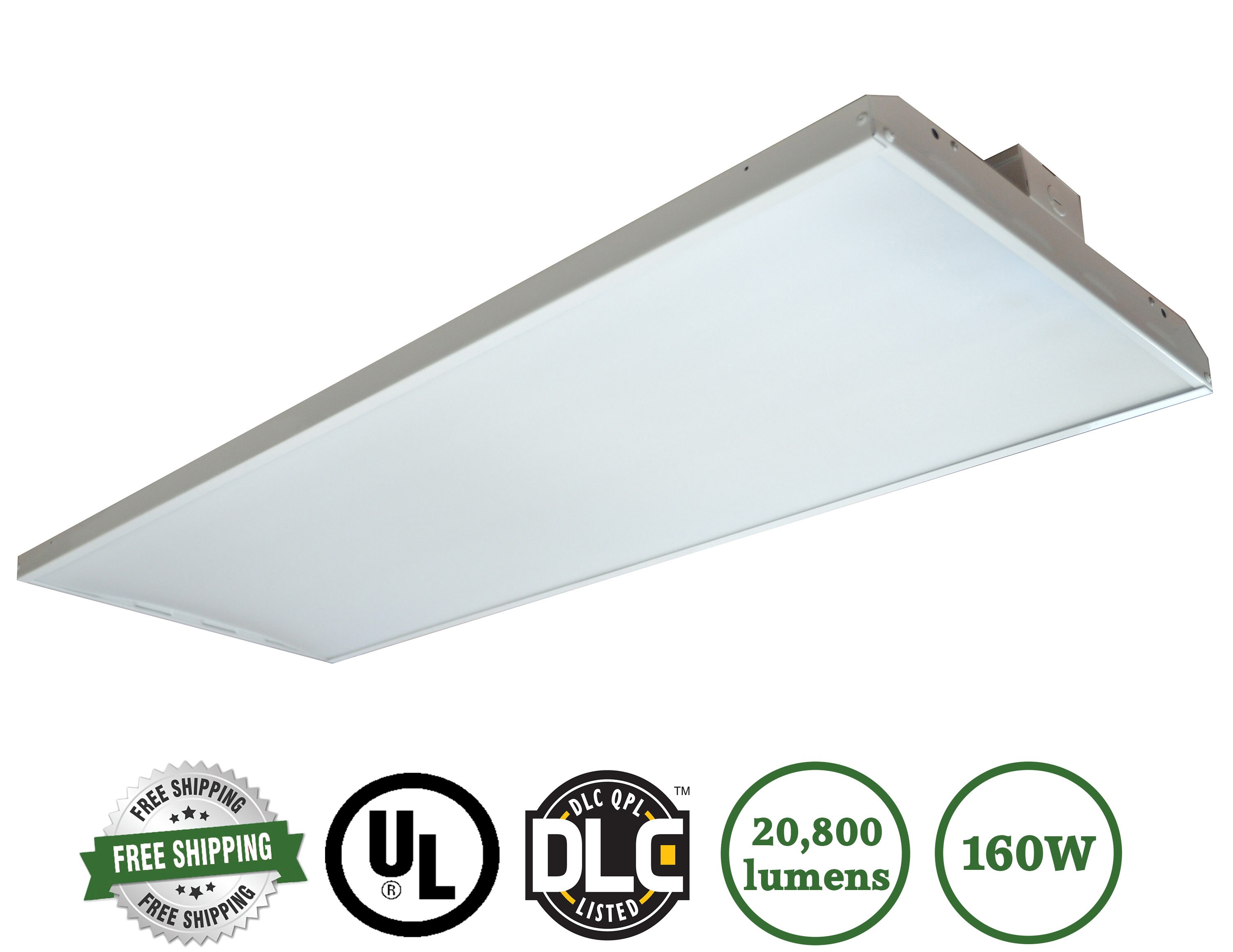 LED Trail LTR-LHB5-24-160W 5K 45.9-in x 12.6-in 20800-Lumen 5000 K LED High Bay Light