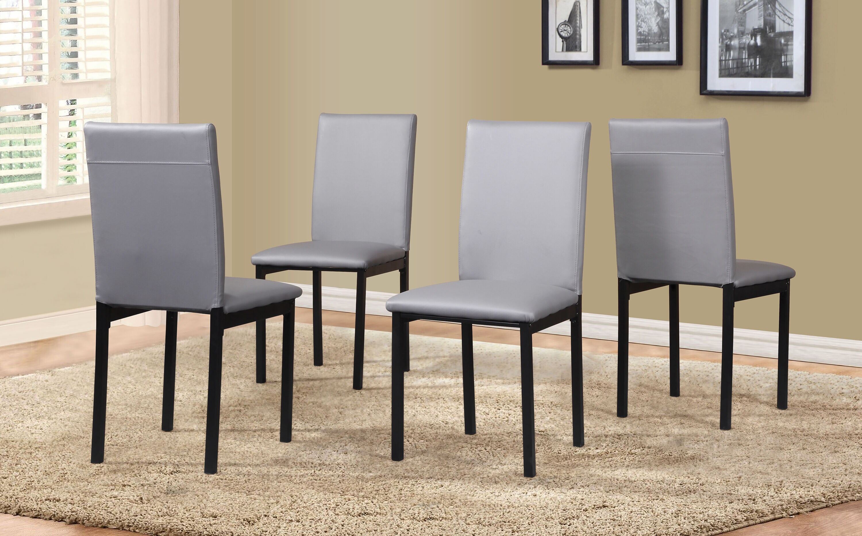 Roundhill Furniture C007GY Dining-Chairs - View #2