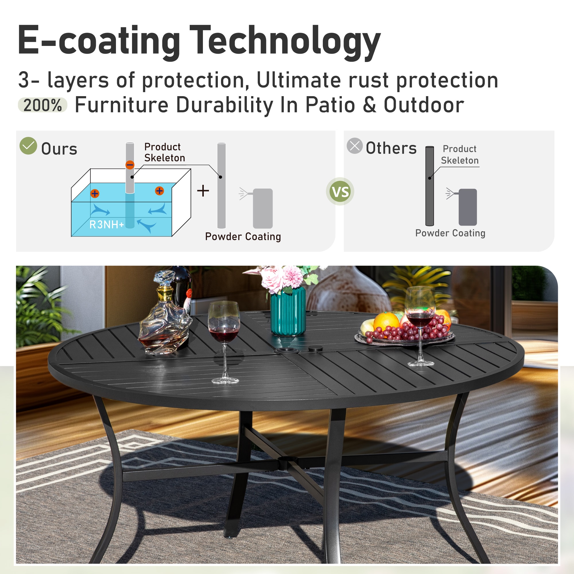 Sunshine Valley TC5-093-B-409 Patio-Dining-Sets - View #10