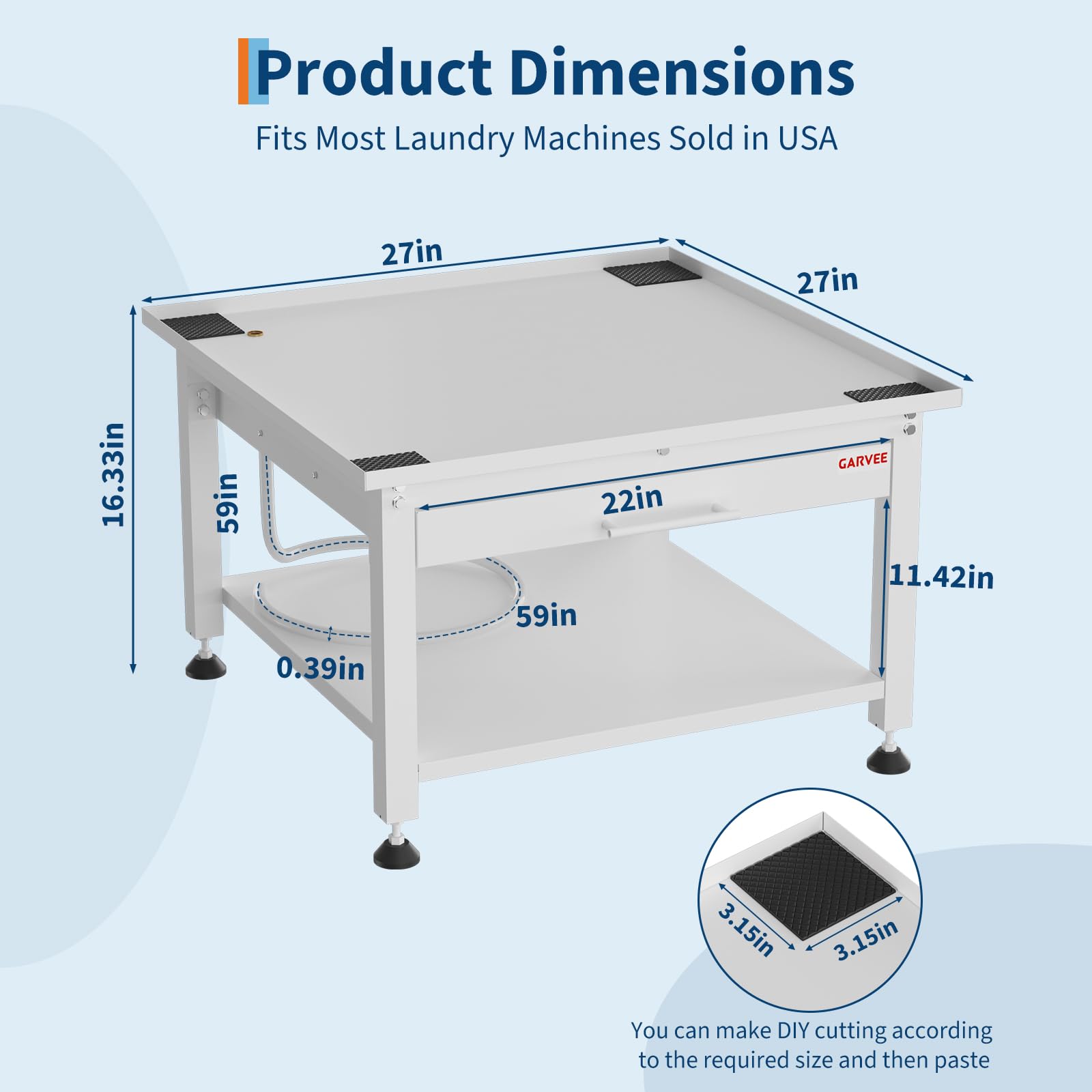 DEXSO ENCOREPHKBA11698 Laundry-Pedestals - View #2