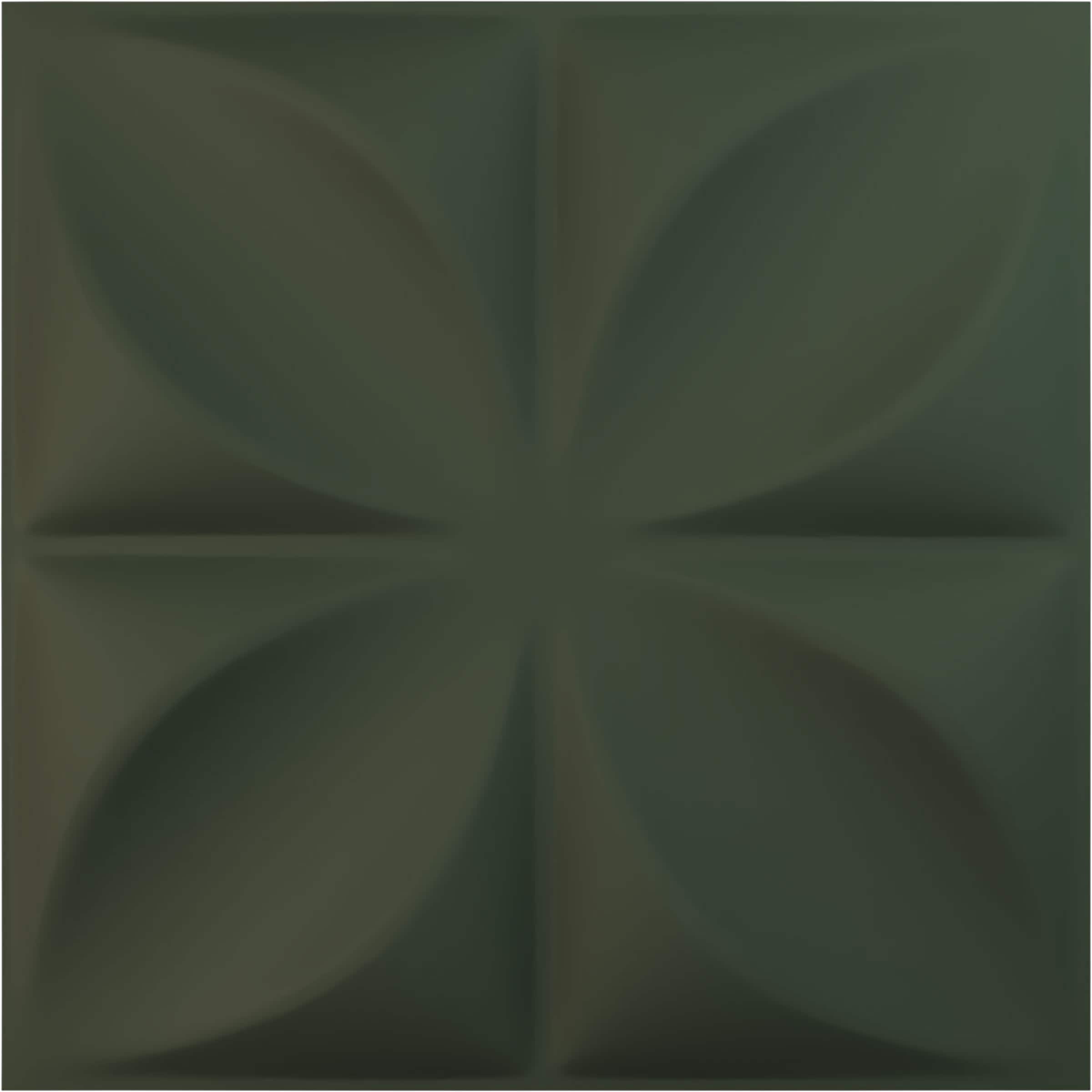 Ekena Millwork WP20X20ALGHC-CASE-12 19-5/8-in x 19-5/8-in Embossed Paintable/Stainable Green PVC Wall Panel ( 12 -Pack, Covers 32.04-sq ft )