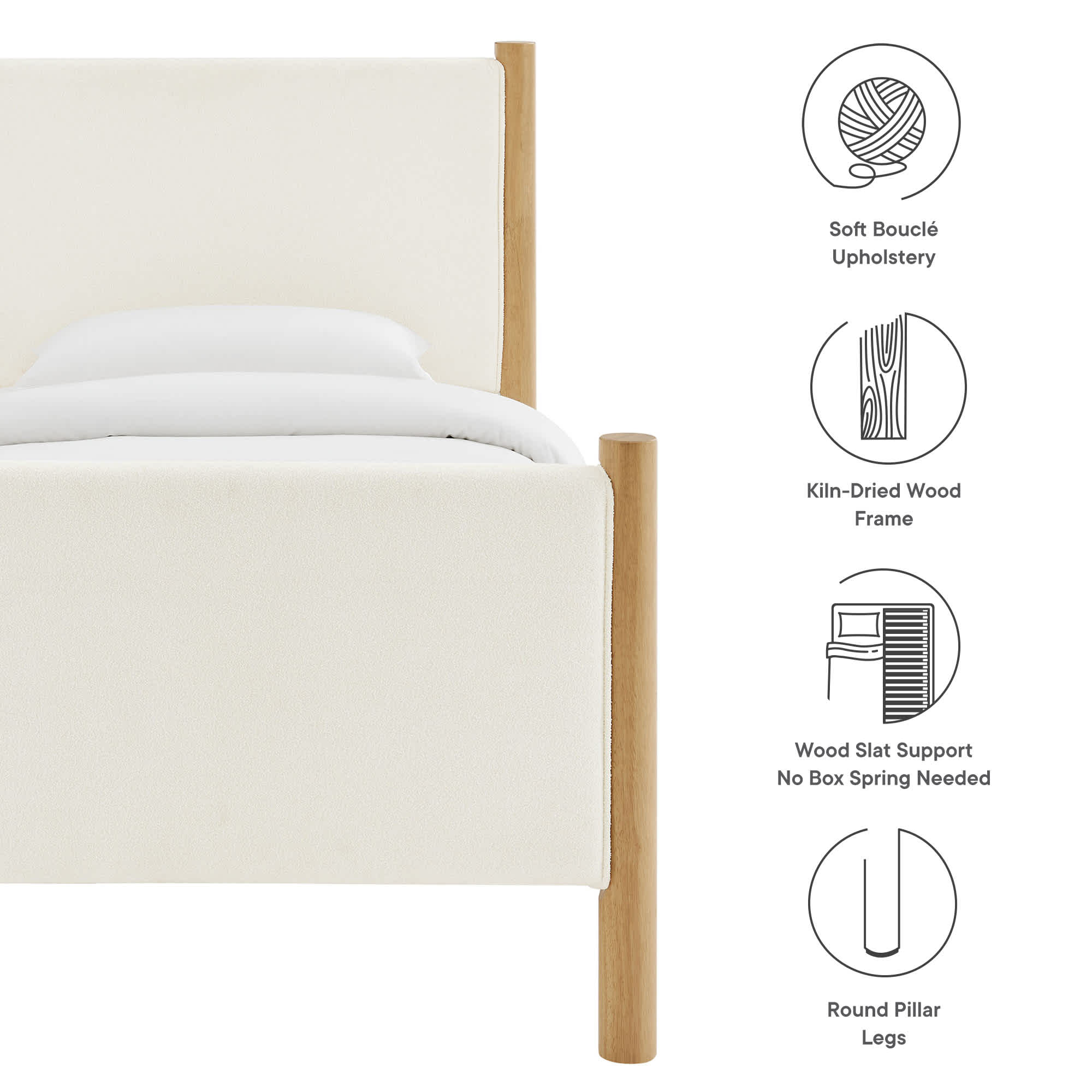 Modway MOD-7185-FEA-OAK beds - View #2