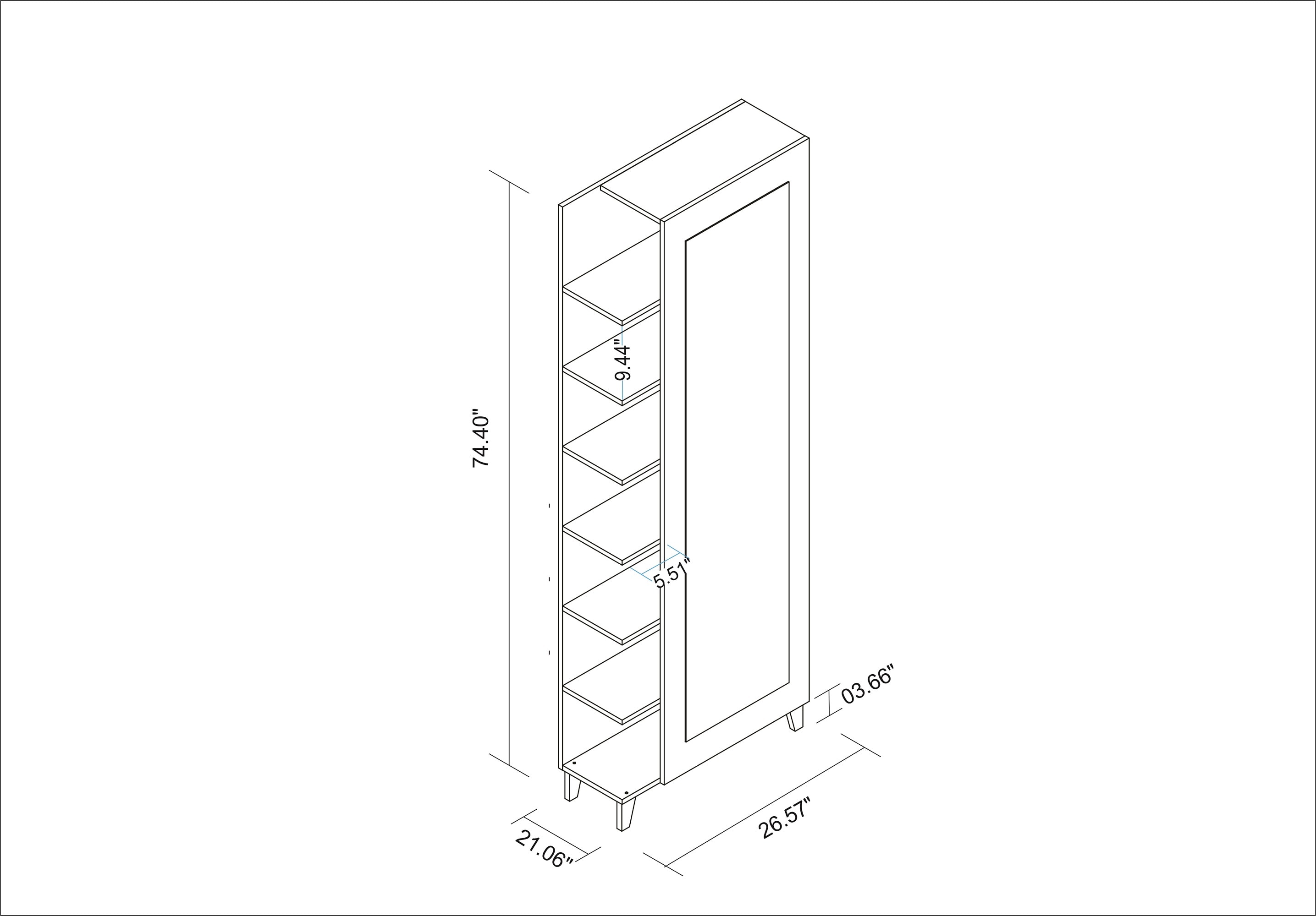 Minetta 7-Tier Shoe Shelf 14-Pair