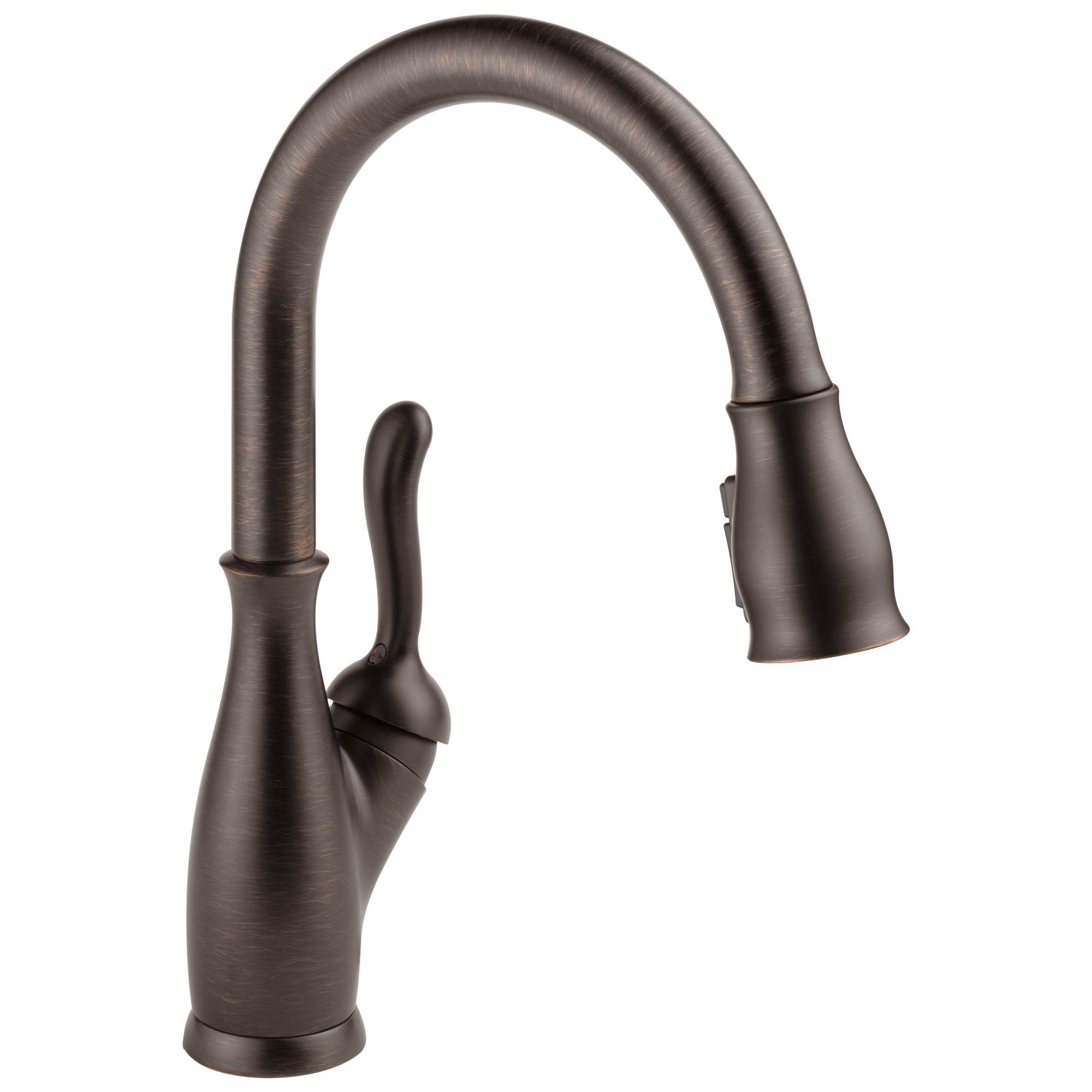 Delta 9178-RB-DST Leland Venetian Bronze Single Handle Deck-mount Pull-down Kitchen Faucet with Sprayer ( Deck Plate Included )