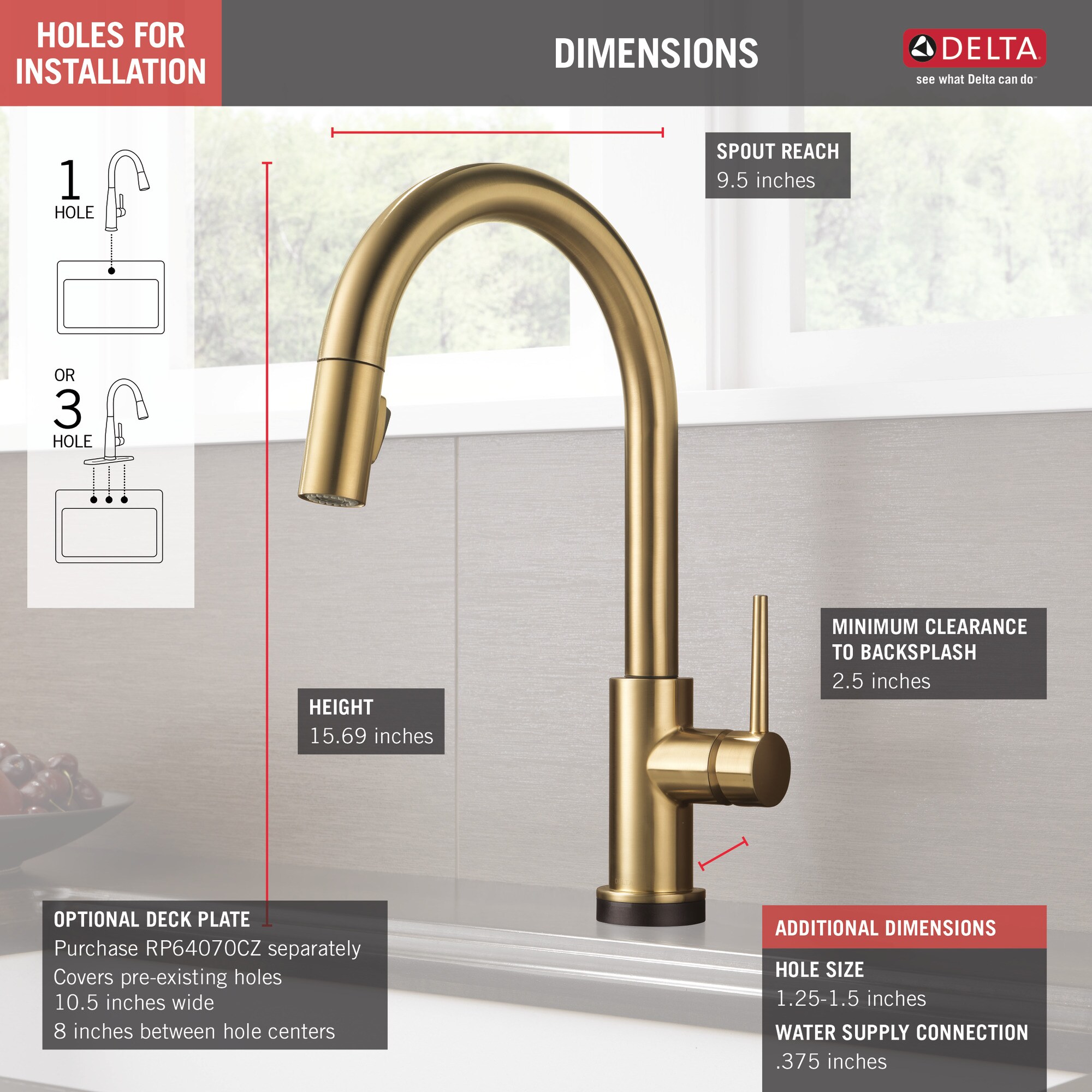 Delta 9159TV-CZ-DST Kitchen-Faucets - View #11