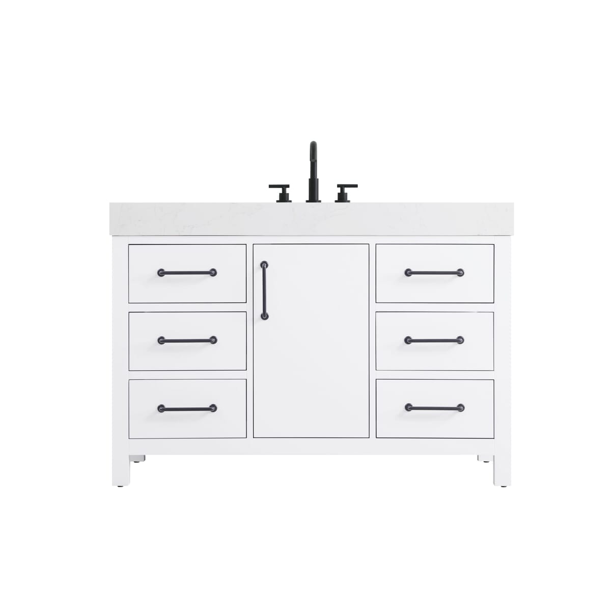 Simply Living Home Nolan 48 inch Single Bathroom Vanity in White