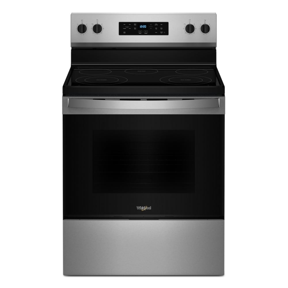 Whirlpool 30-in Glass Top 5 Burners 5.3-cu ft Steam Cleaning 