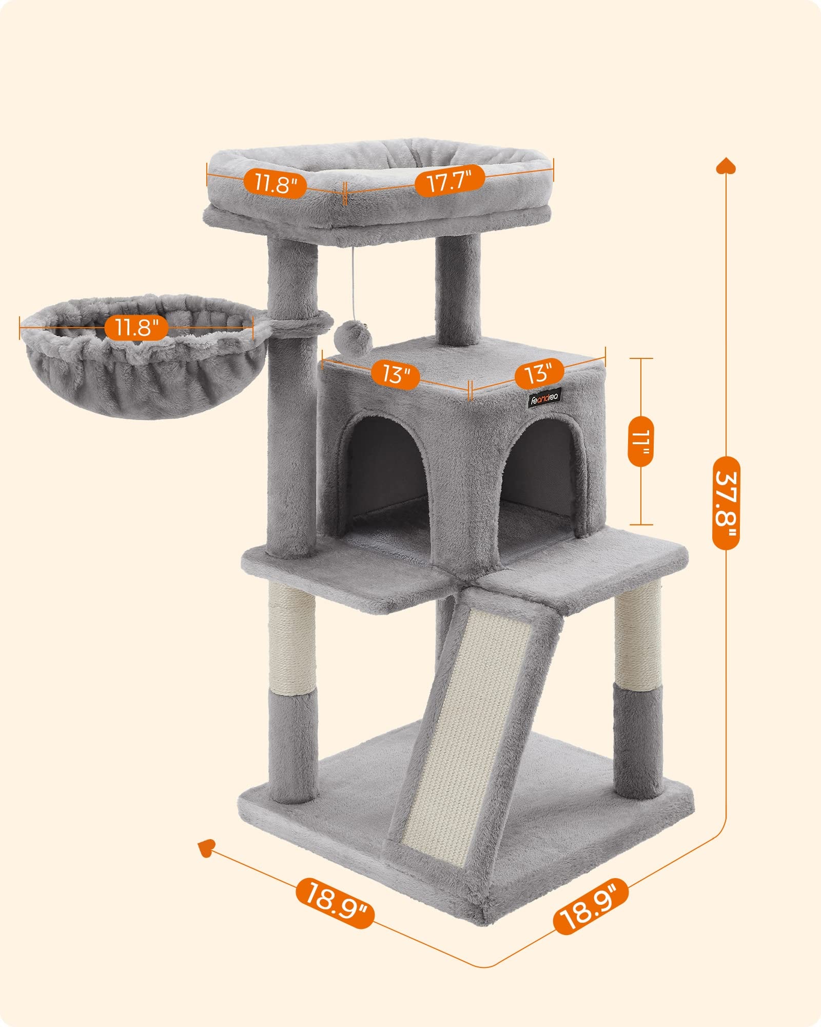SONGMICS HOME PCT51W Cat-Trees - View #6