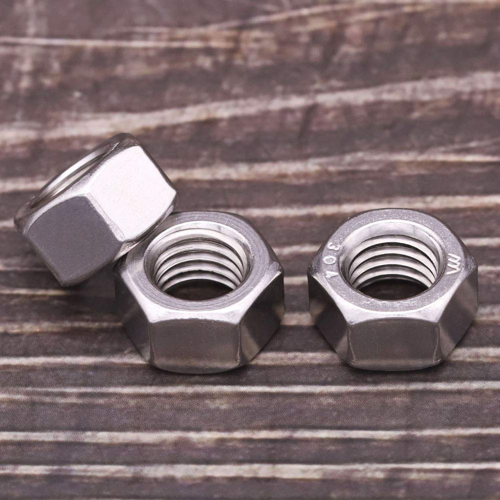 JOWEI One Half 13 Stainless Steel Finished Hex Nut 304 Stainless Steel ...