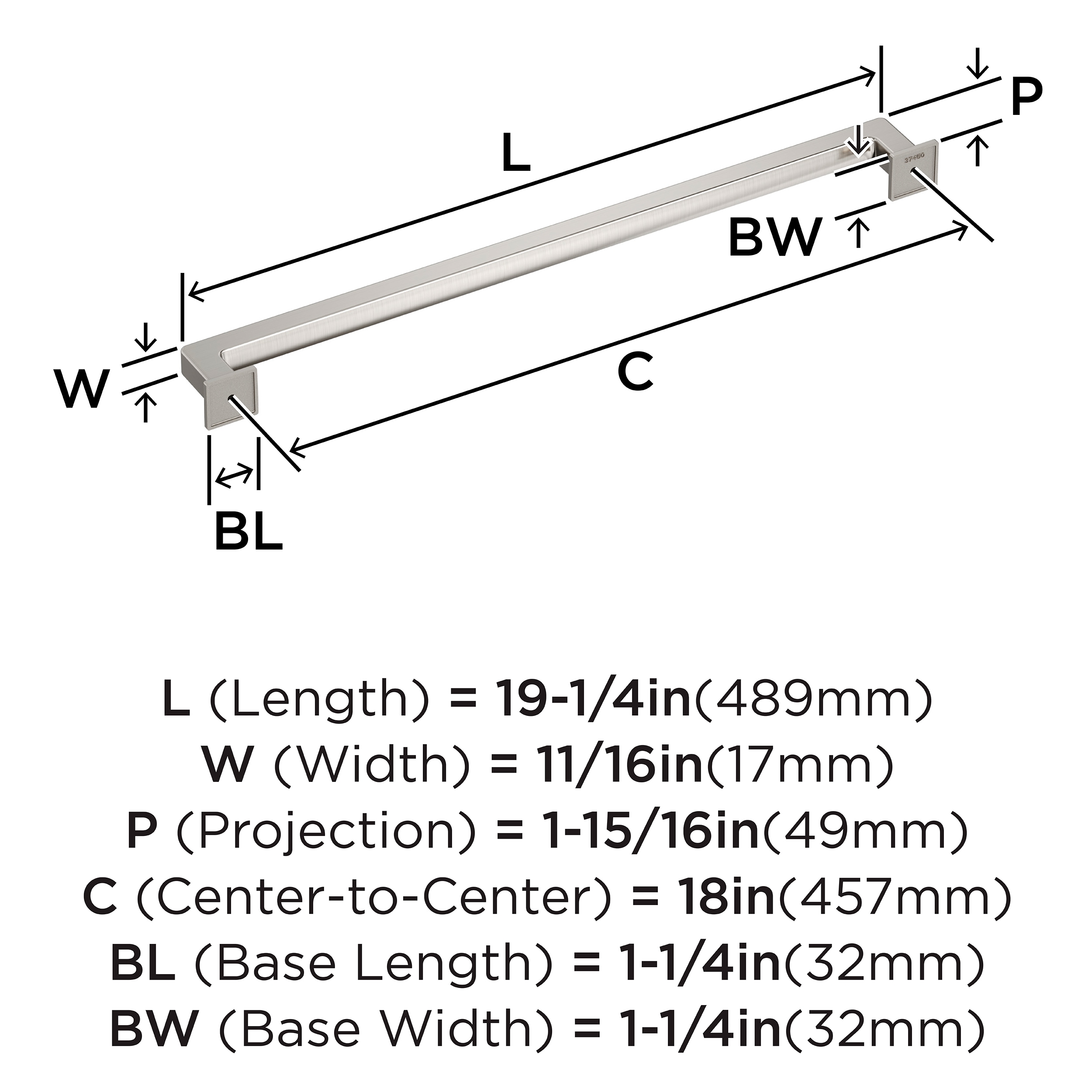 Amerock BP37450G10 Cabinet-Pulls - View #4