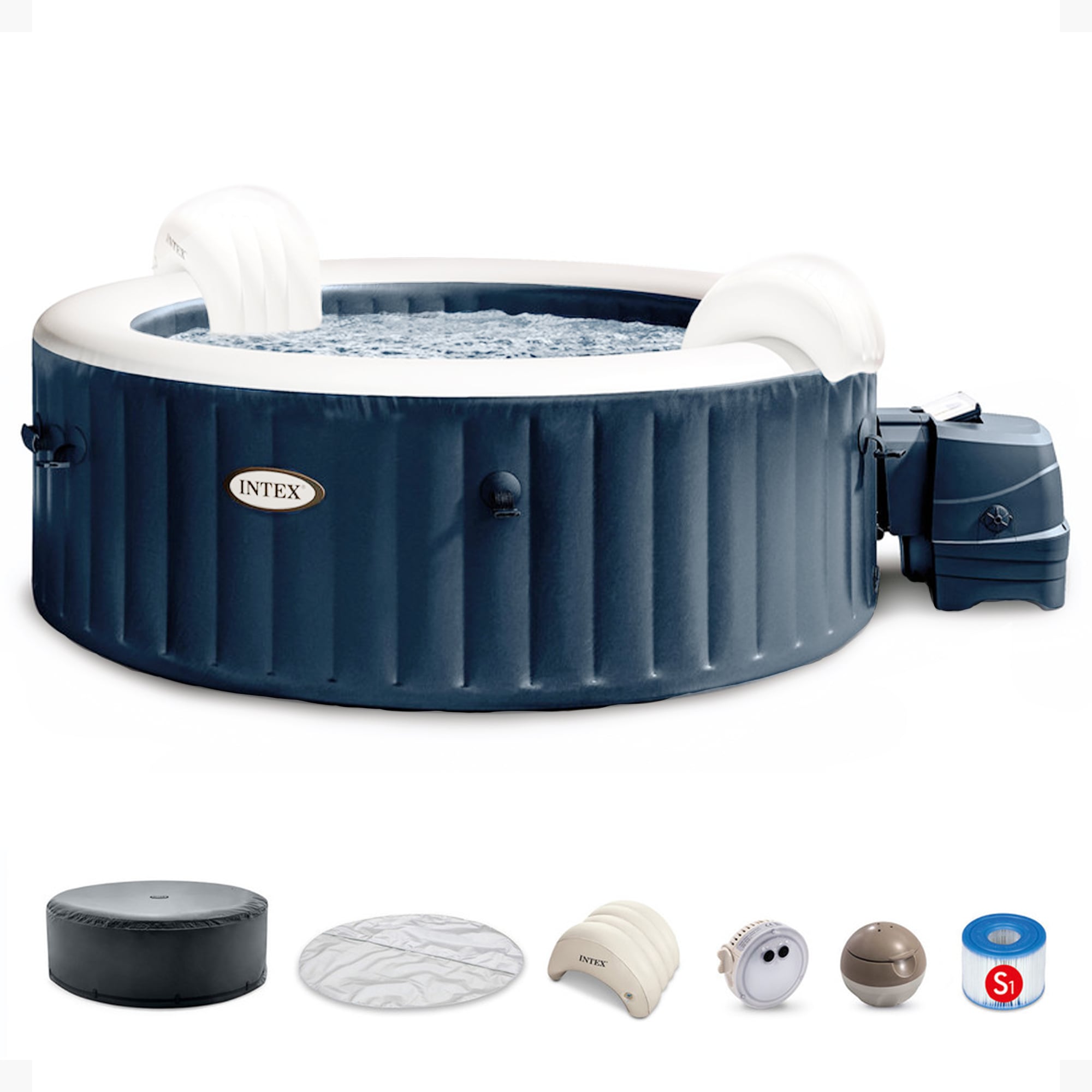 Intex 260703 PureSpa 170 Jet 6 -Person Inflatable Round Hot Tub