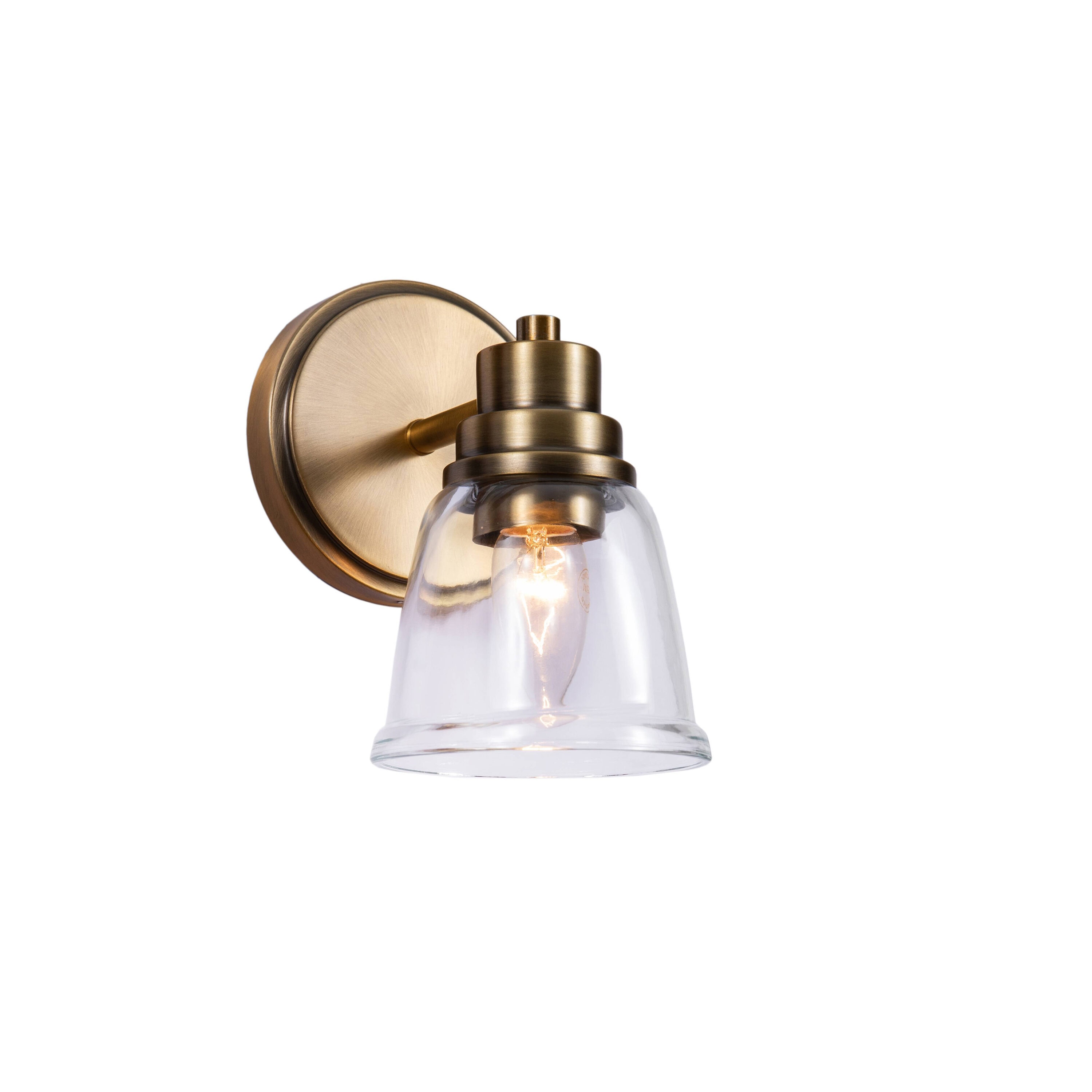 Aspen Creative Corporation 62283 5-in 1 -Light Brass Transitional Vanity light