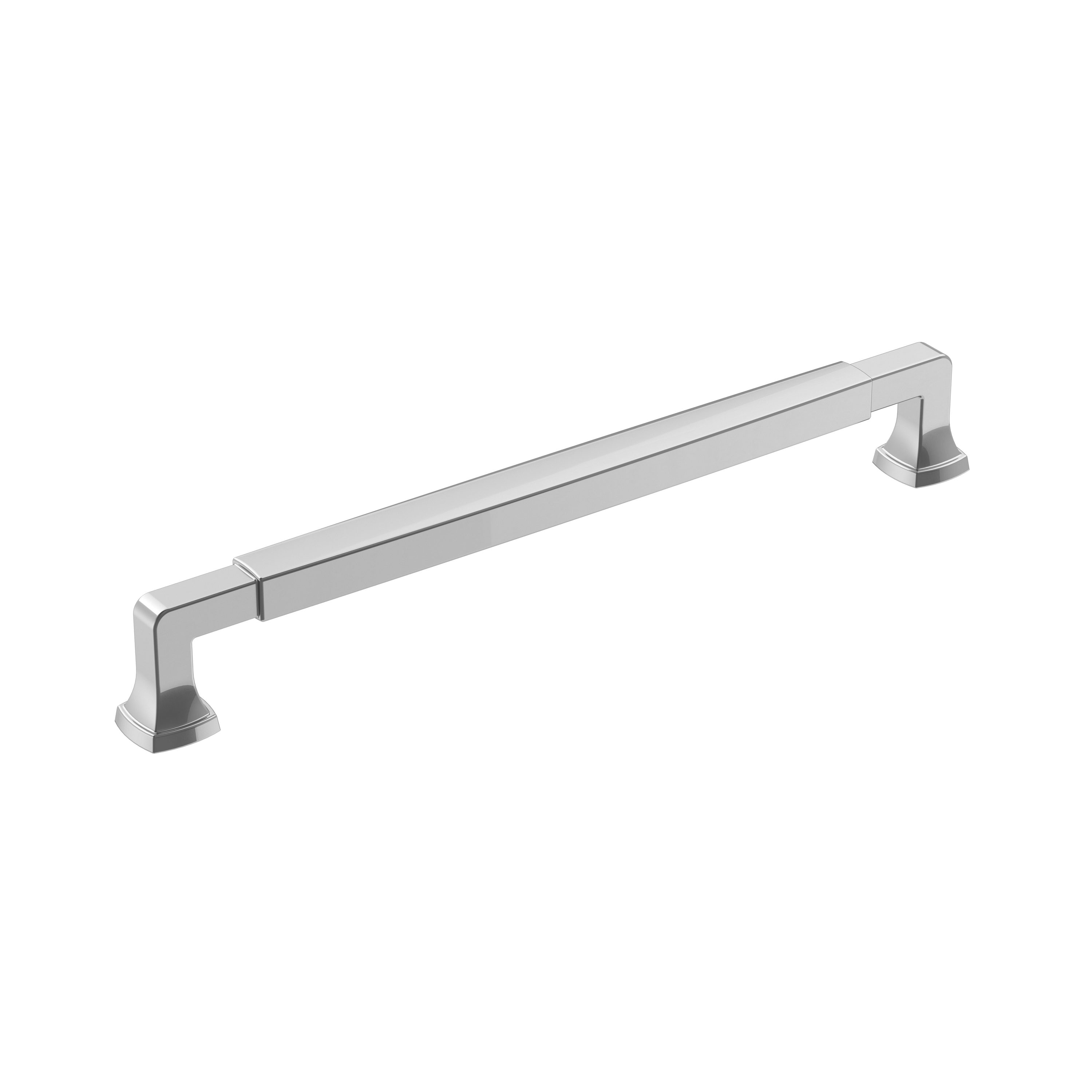 Amerock BP3689026 Stature 8-13/16-in , 224mm Center to Center Polished Chrome Rectangular Bar