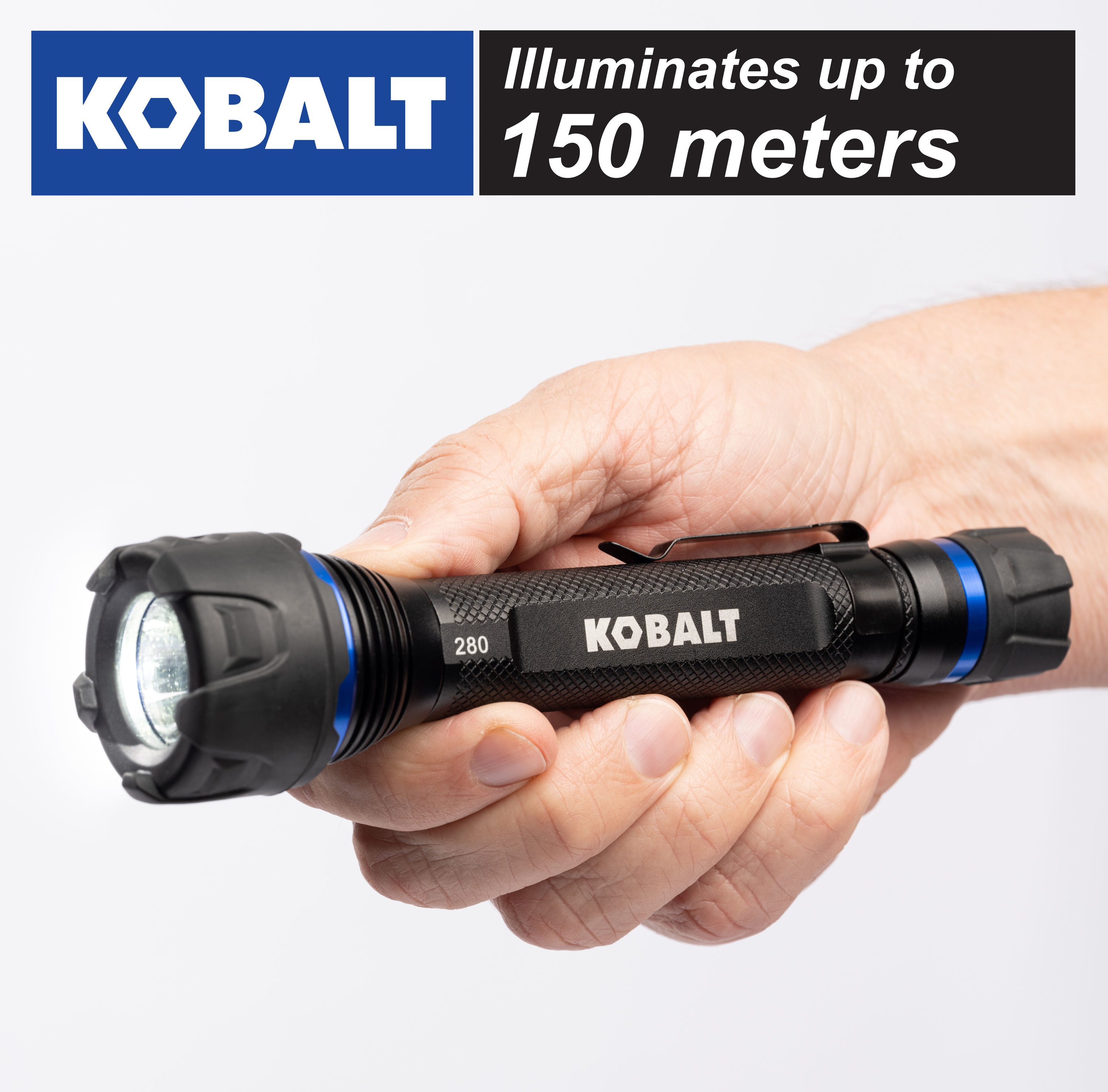 Kobalt 300-Lumen 3 Modes LED Flashlight (AAA Battery Included) in
