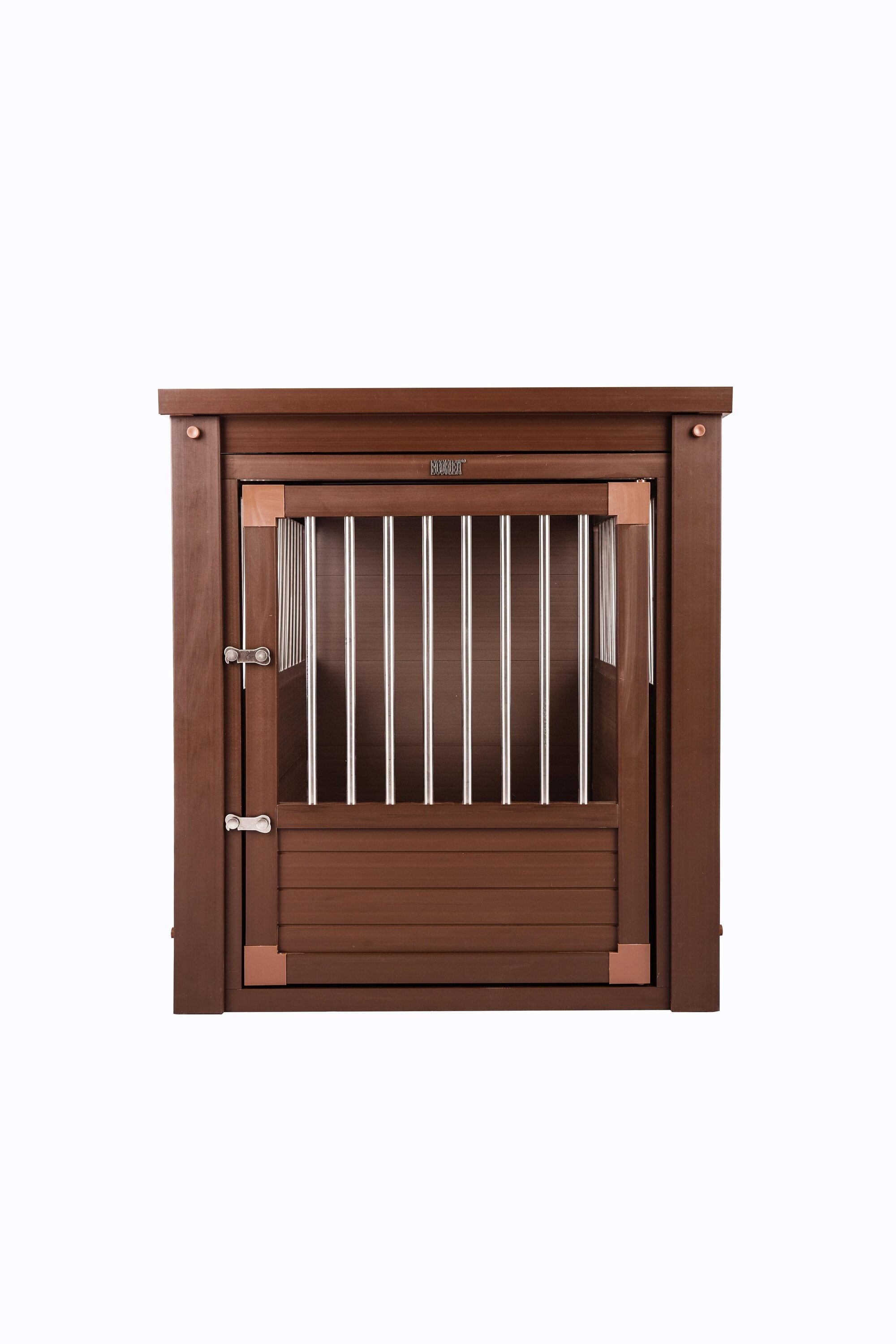 Large Russet Brown Ecoflex Dog Crate End Table