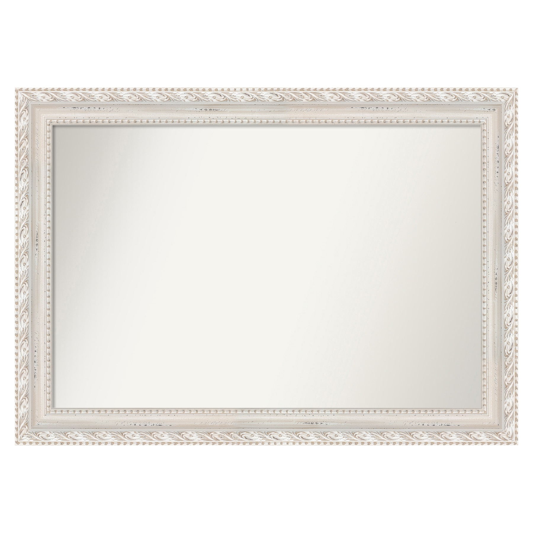 Amanti Art 41.5-in W x 29.5-in H Rectangle Opera Off White Framed Vanity Mirror