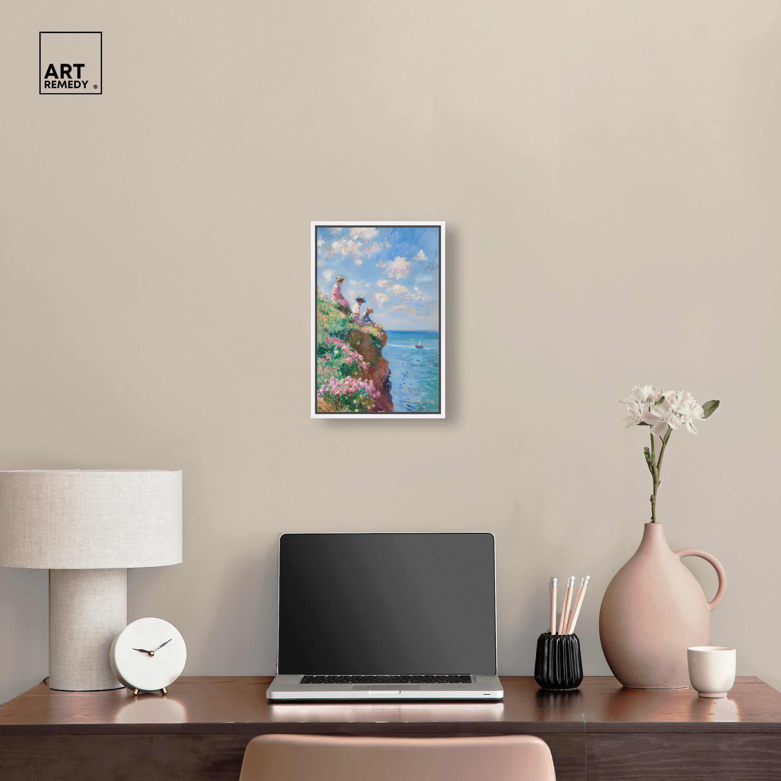 Art Remedy By the Seaside Coastal Print by White Frame 10 x 15 in the ...