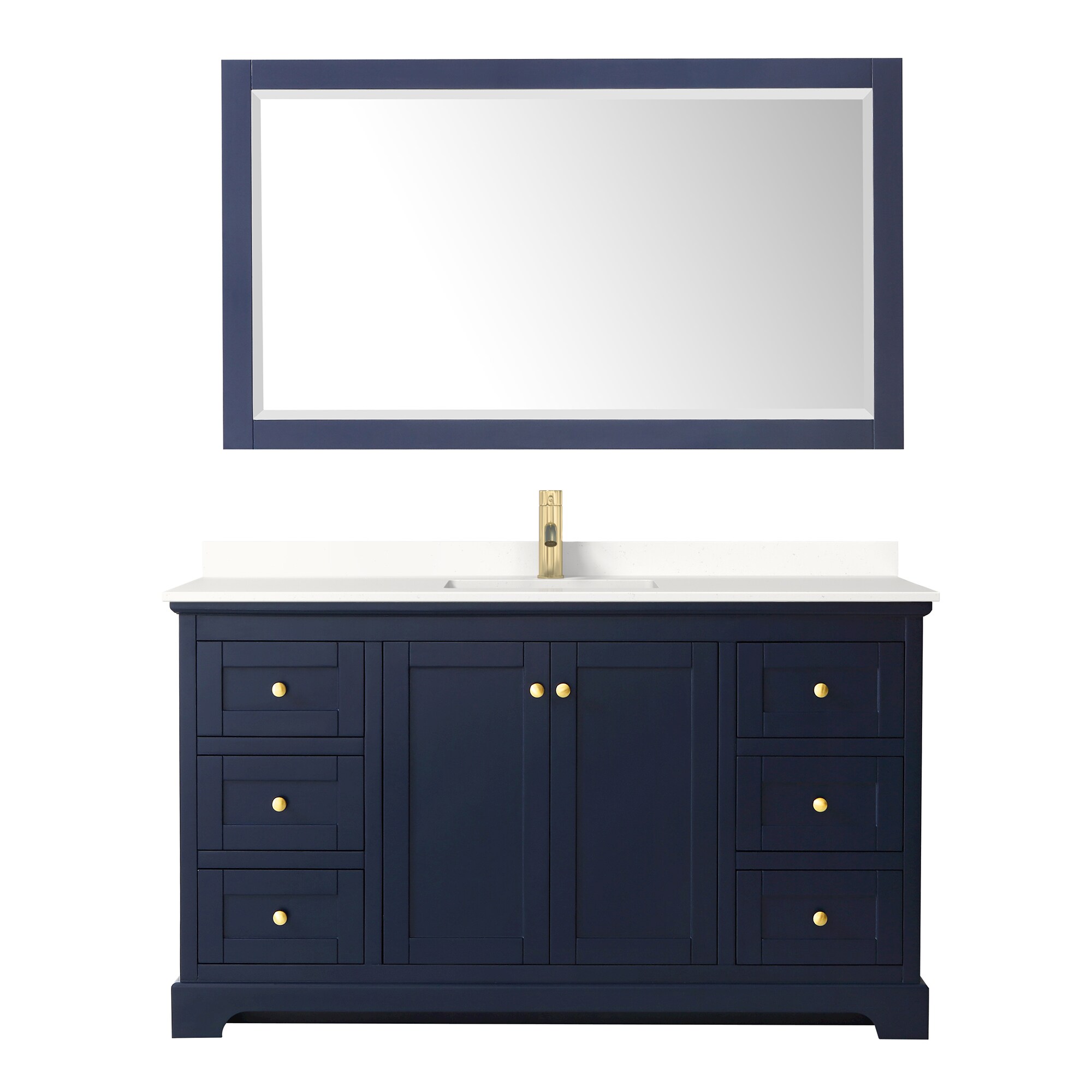 Wyndham Collection WCV232360SBLWQUNSM58 Bath-Vanity-Combo - View #2