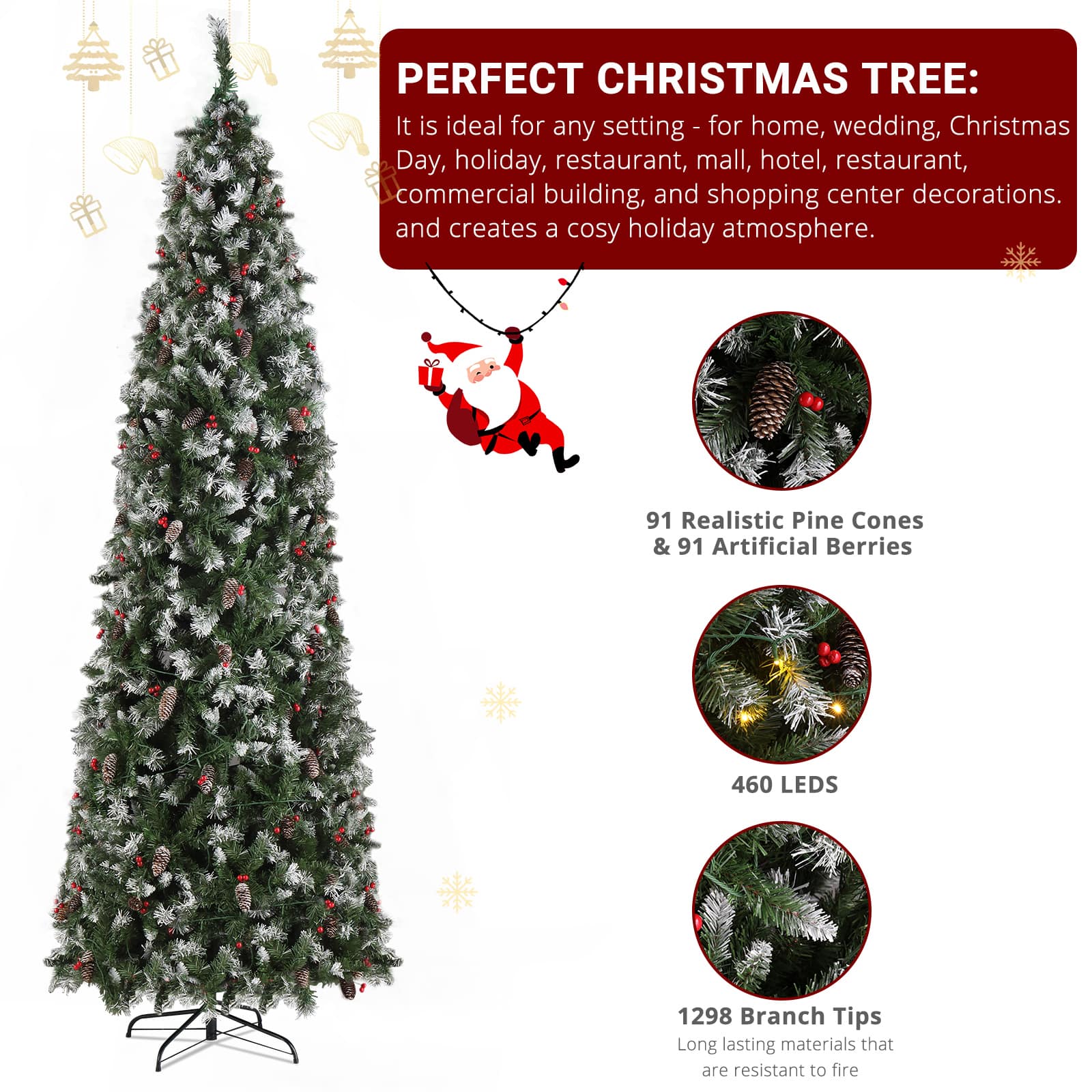 VERYKE LL-CST142 Artificial-Christmas-Trees - View #8