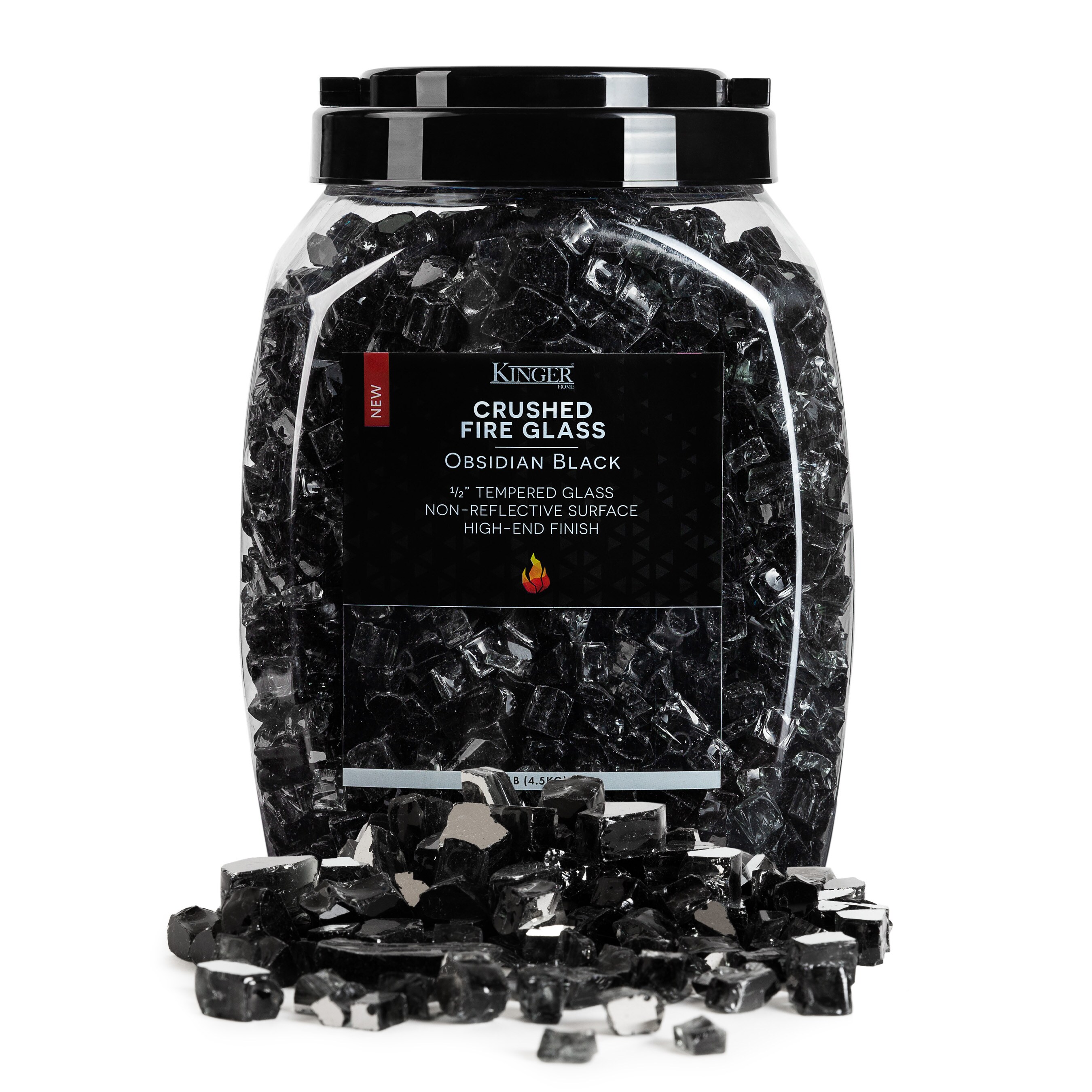 Kinger Home FG-001-OBBLK Fire-Glass - View #6