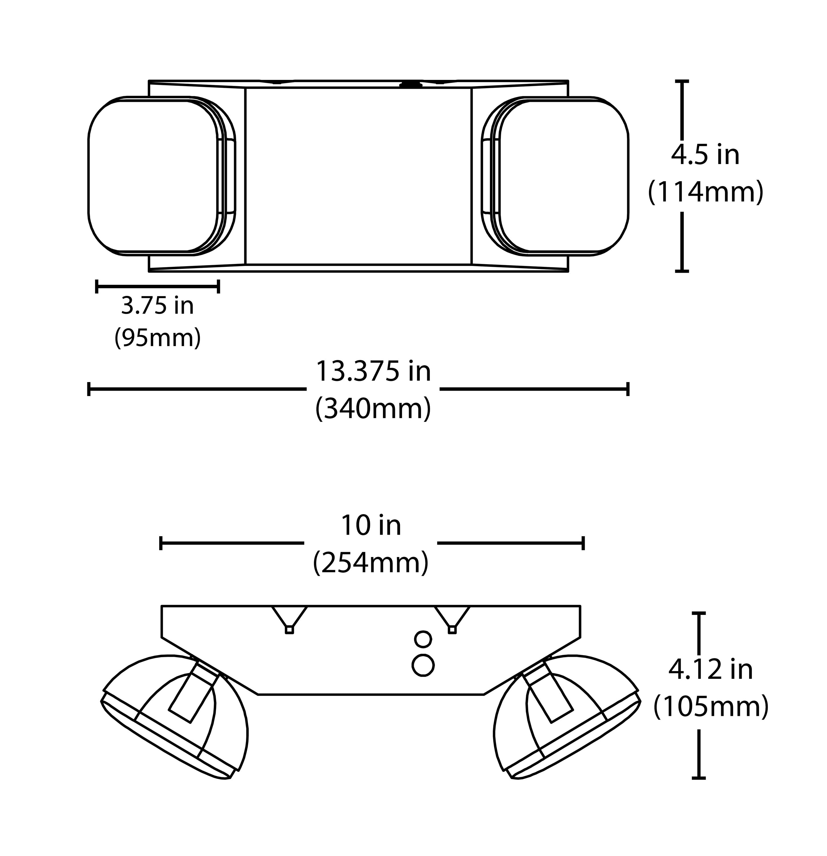 Nicor Lighting EML310UNVWHR Emergency-Exit-Lighting - View #6