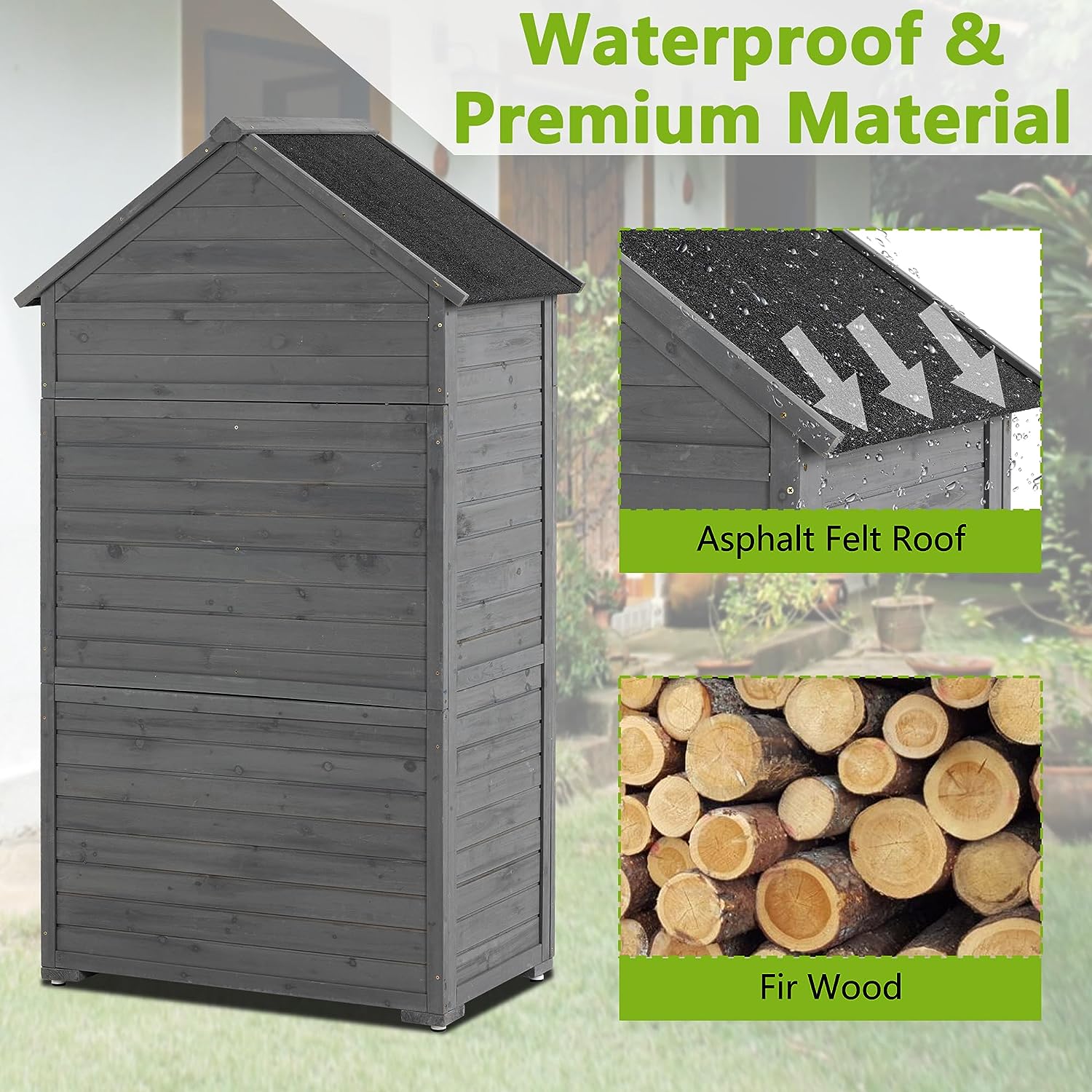 Runesay OUTDOORSHED03 Wood-Storage-Buildings - View #5