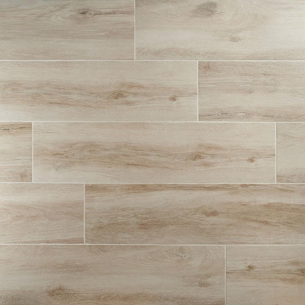 Artmore Tile EXT3RD106189 Blackthorn Haya 9-in x 36-in Matte Porcelain Wood look Large format Floor and Wall Tile ( 16.14-sq ft Carton )