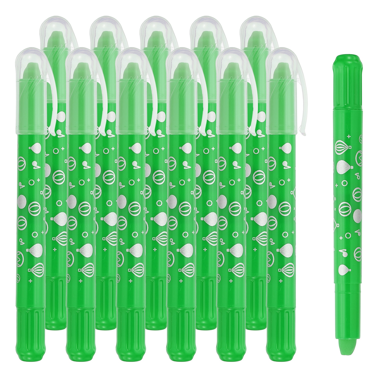 PATIKIL Watercolor Gel Crayon 12pcs Washable Twist Coloring Crayons Bulk Blendable for Coloring Drawing Painting Light Green Crayon #S26043000UX5444