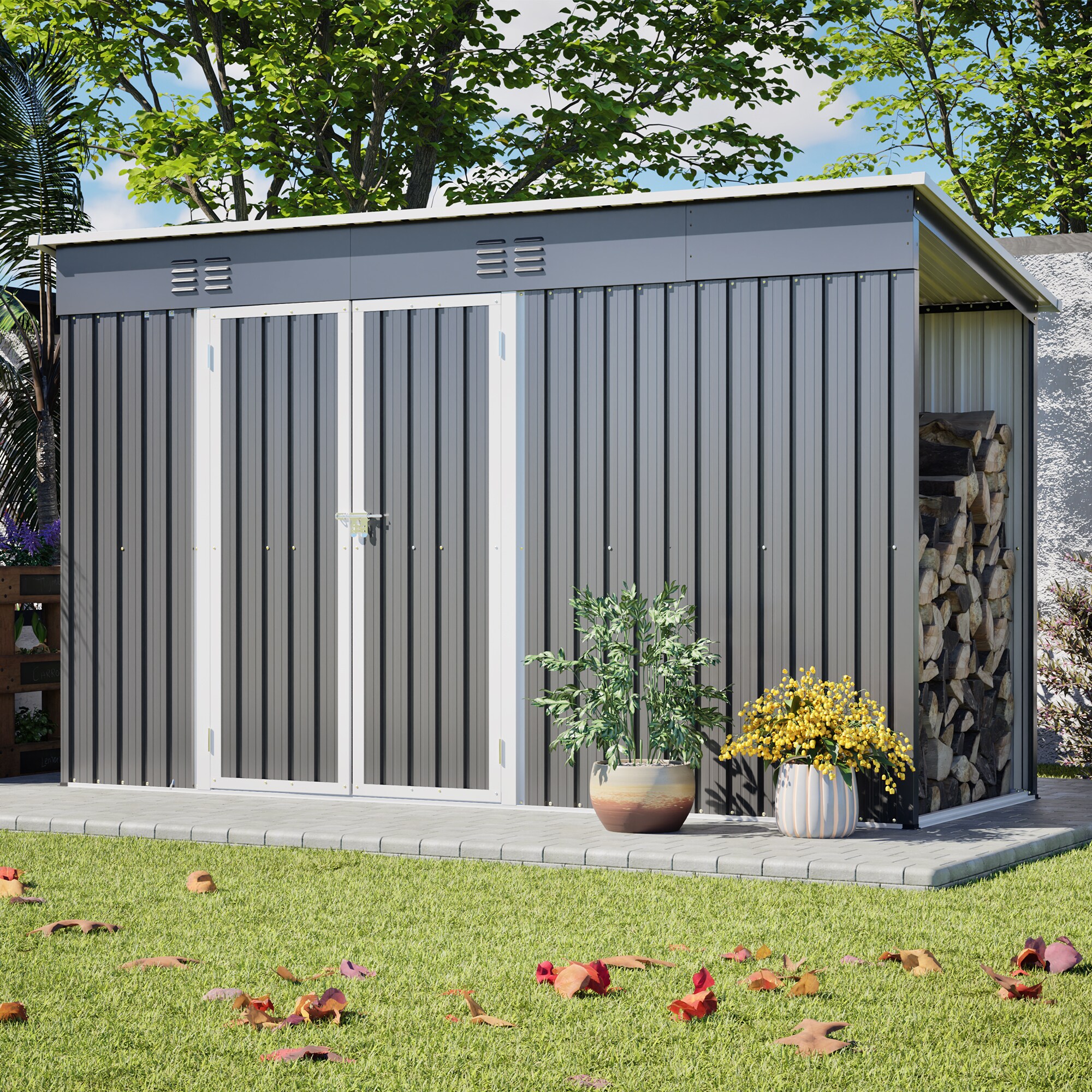 Topcraft GSH014 Metal-Storage-Buildings-Sheds - View #4