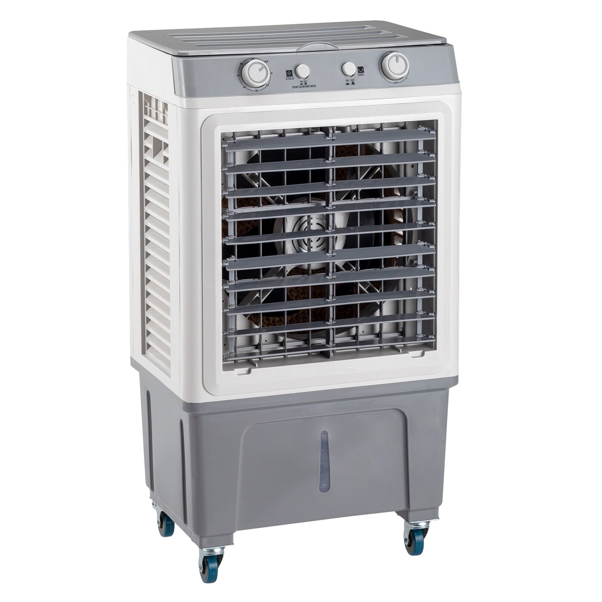 Numhew 19.7in L 15in W 31.9in H 3-in-1 White Portable Evaporative Cooler with Manual Control