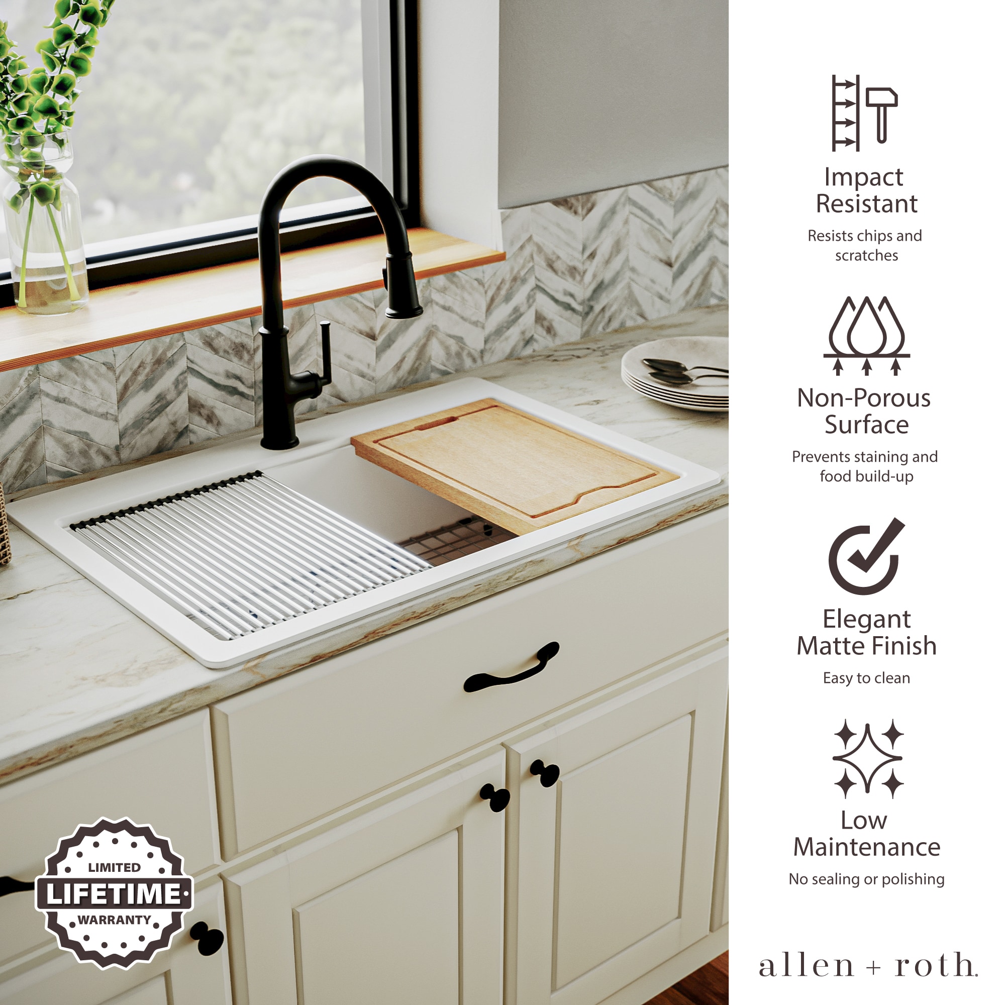 allen + roth GT1075WHT Kitchen-Sinks - View #5