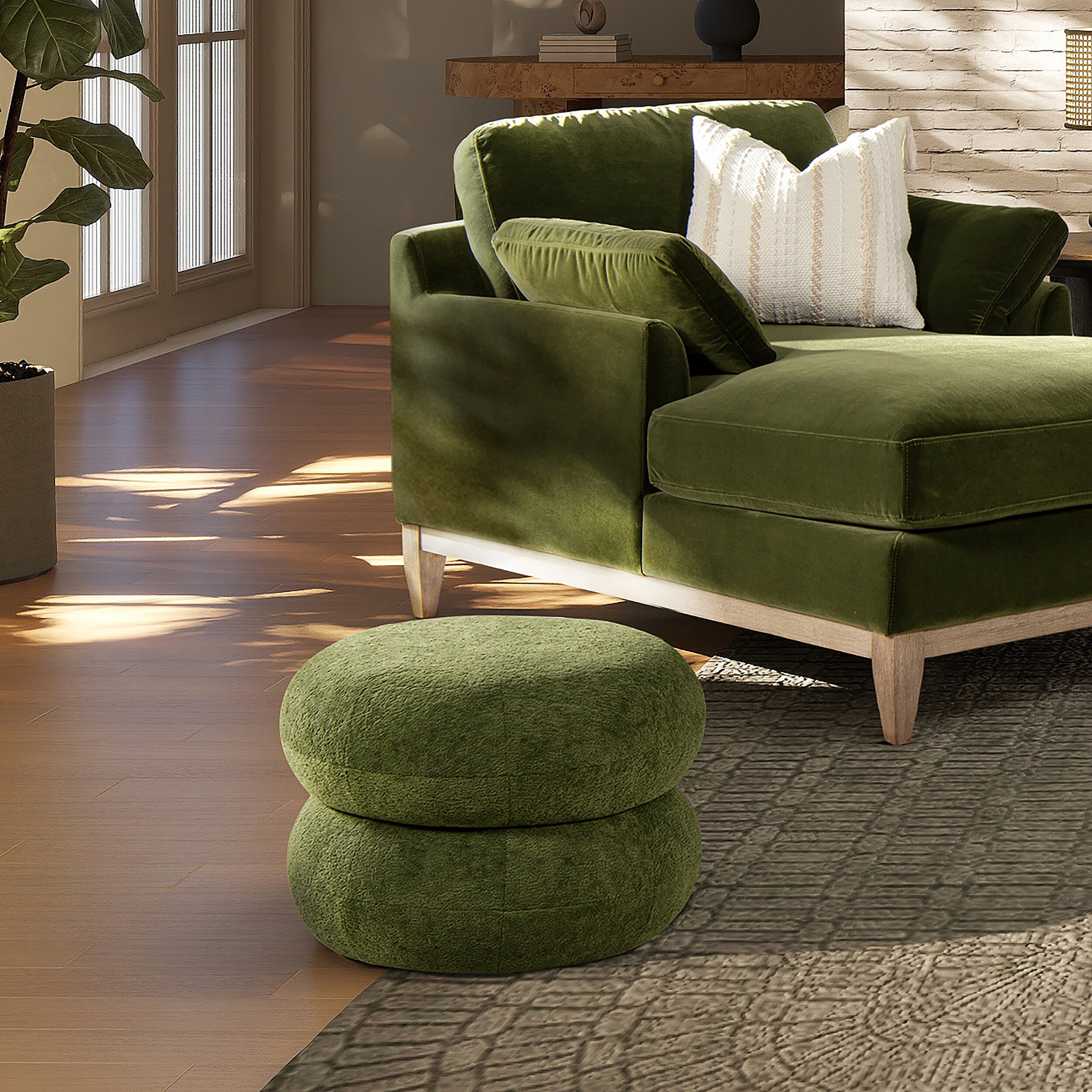 Jennifer Taylor Home LKGRE-84690 Indoor-Ottomans - View #4