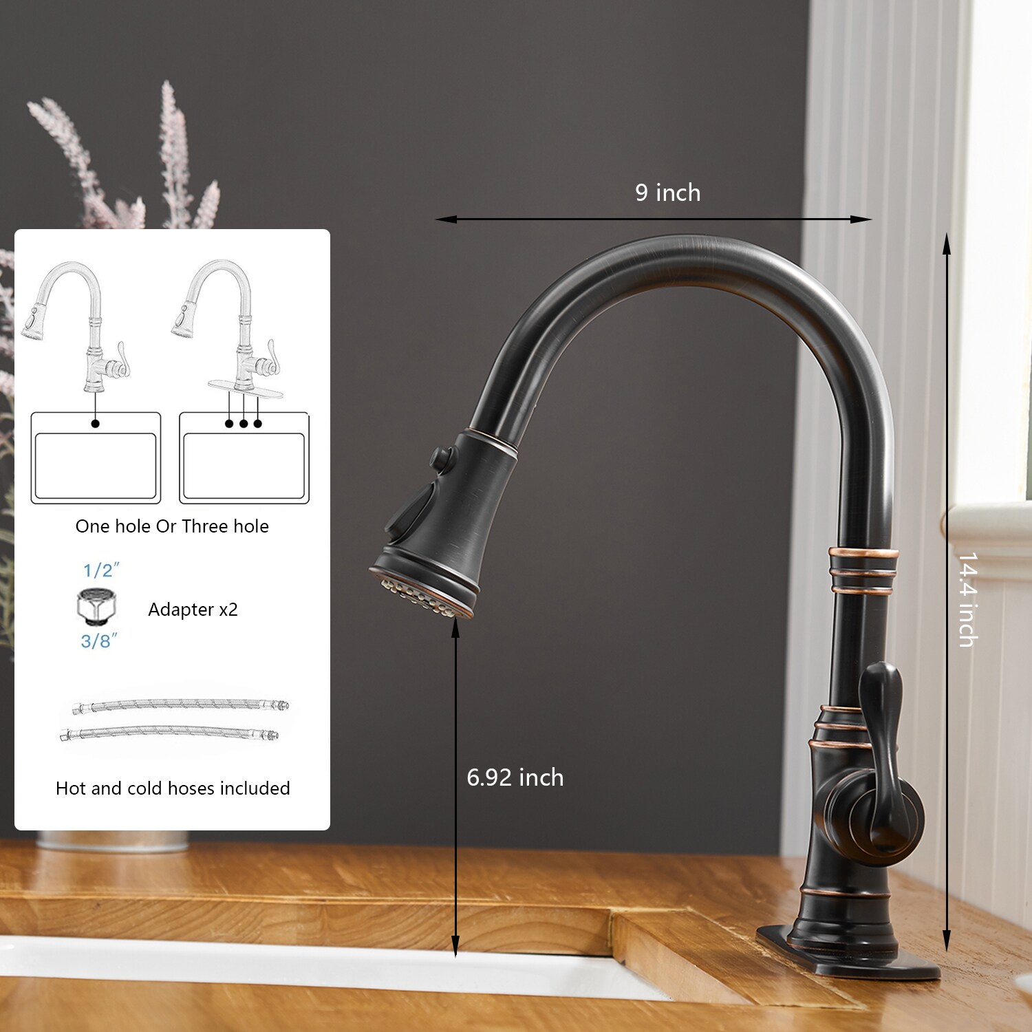 BWE A-94551-ORB Kitchen-Faucets - View #9