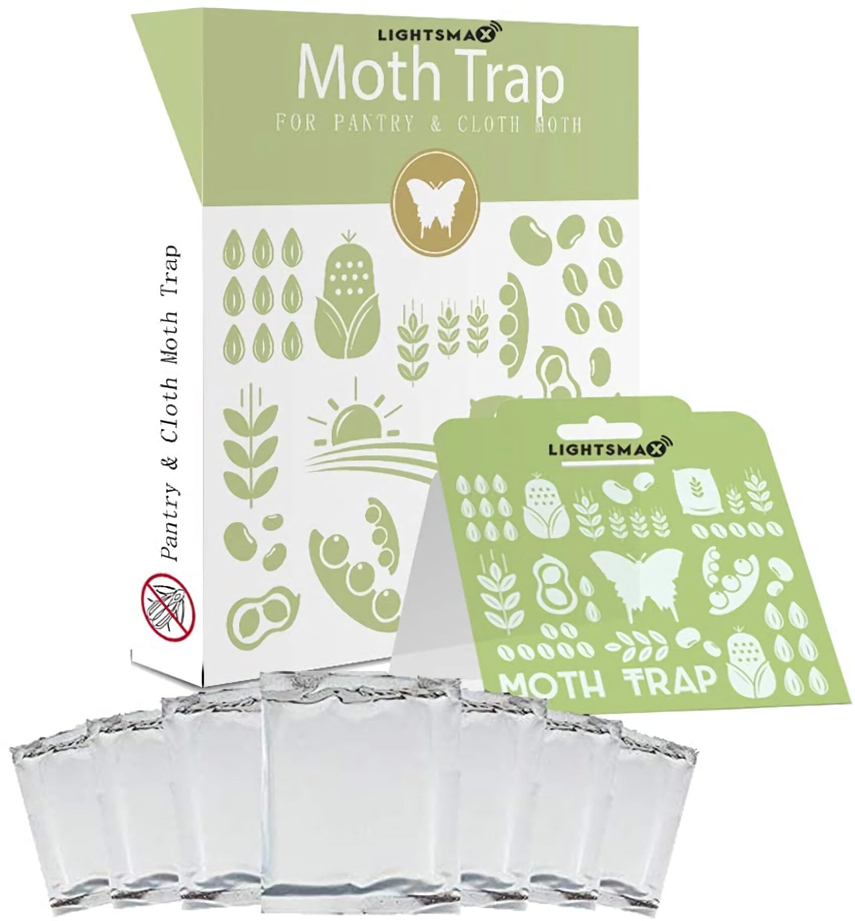 Enoz BioCare Flour and Pantry Moth Traps, Attracts and Kills Food Moths, 2  Count, 4 Pack